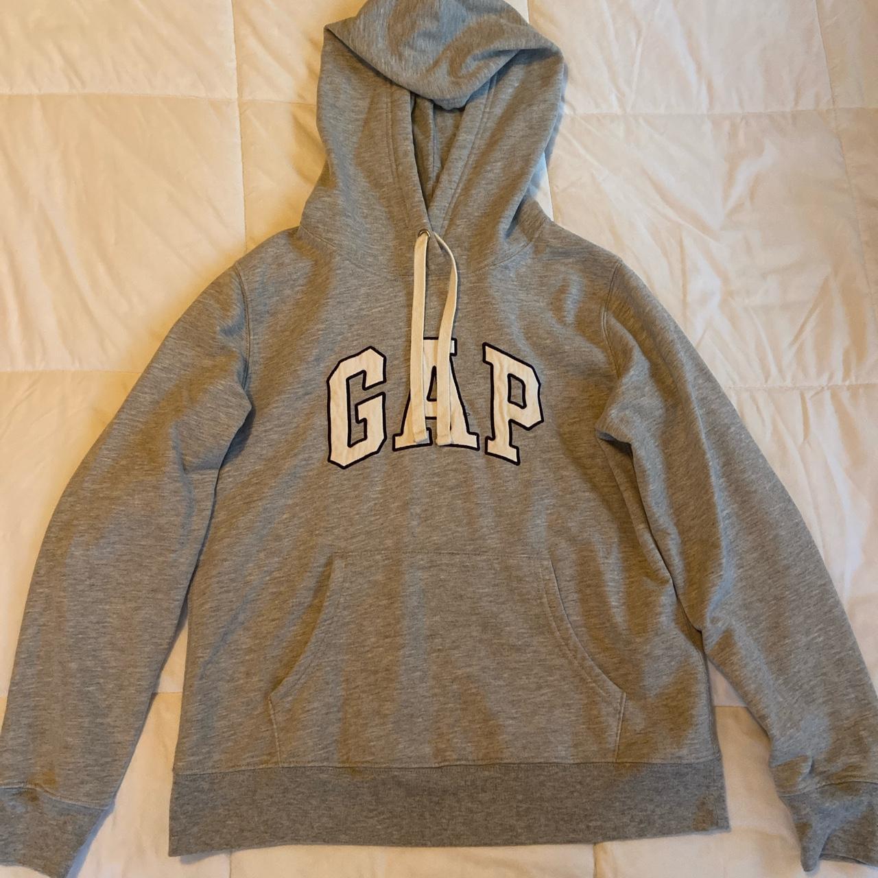 GAP Hoodie runs small, best fits xs only worn... - Depop