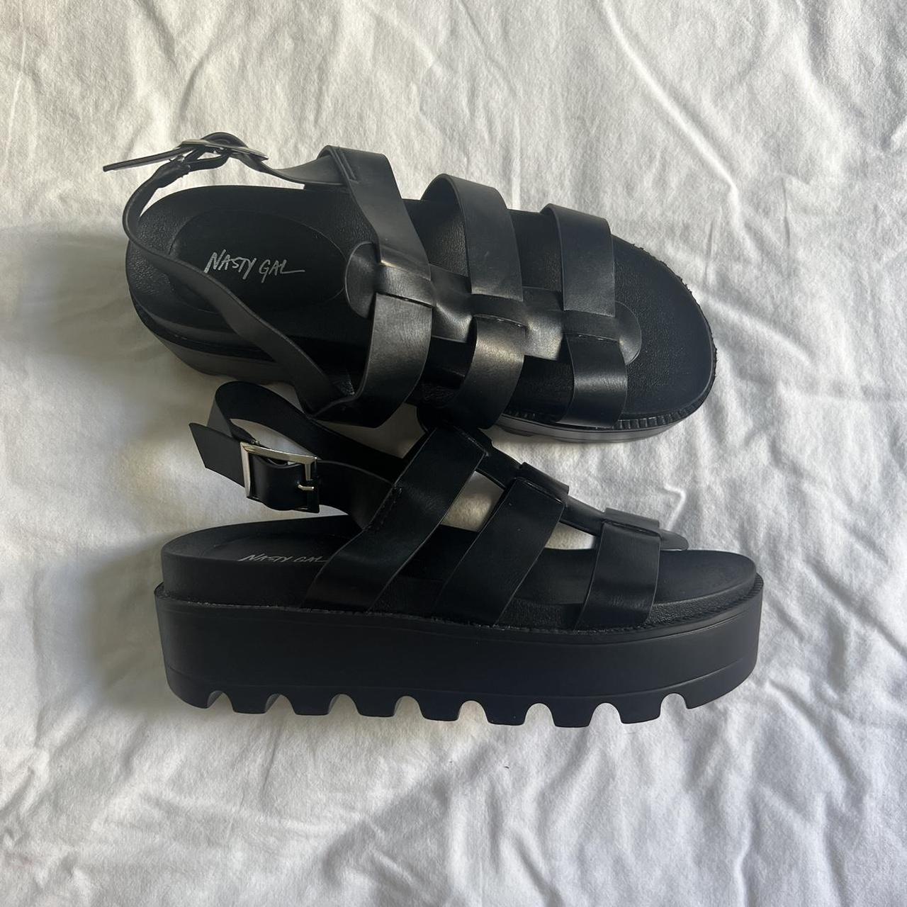 nasty gal platform trainers