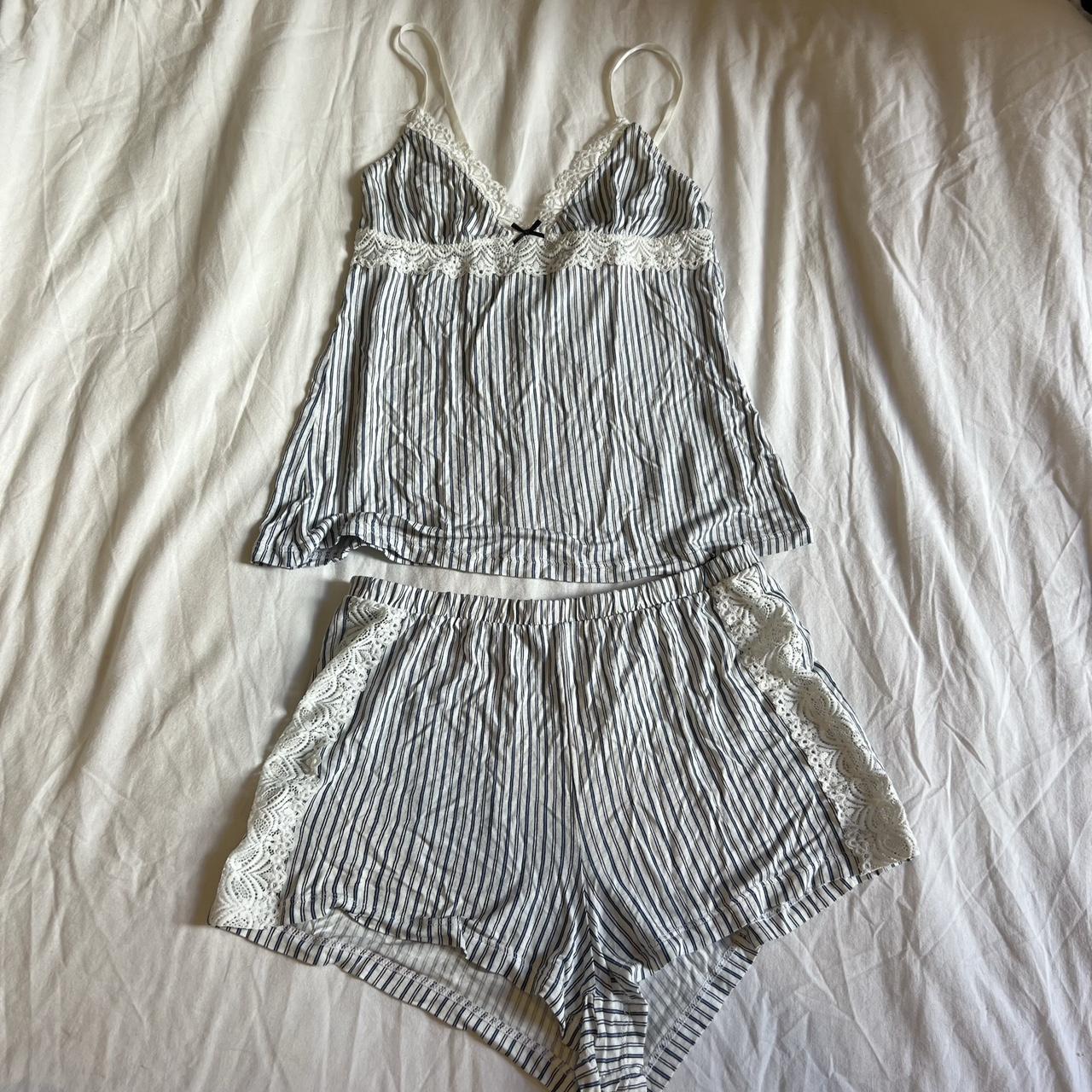 H&M striped pajama set!💤 Size: Women’s XS Free... - Depop