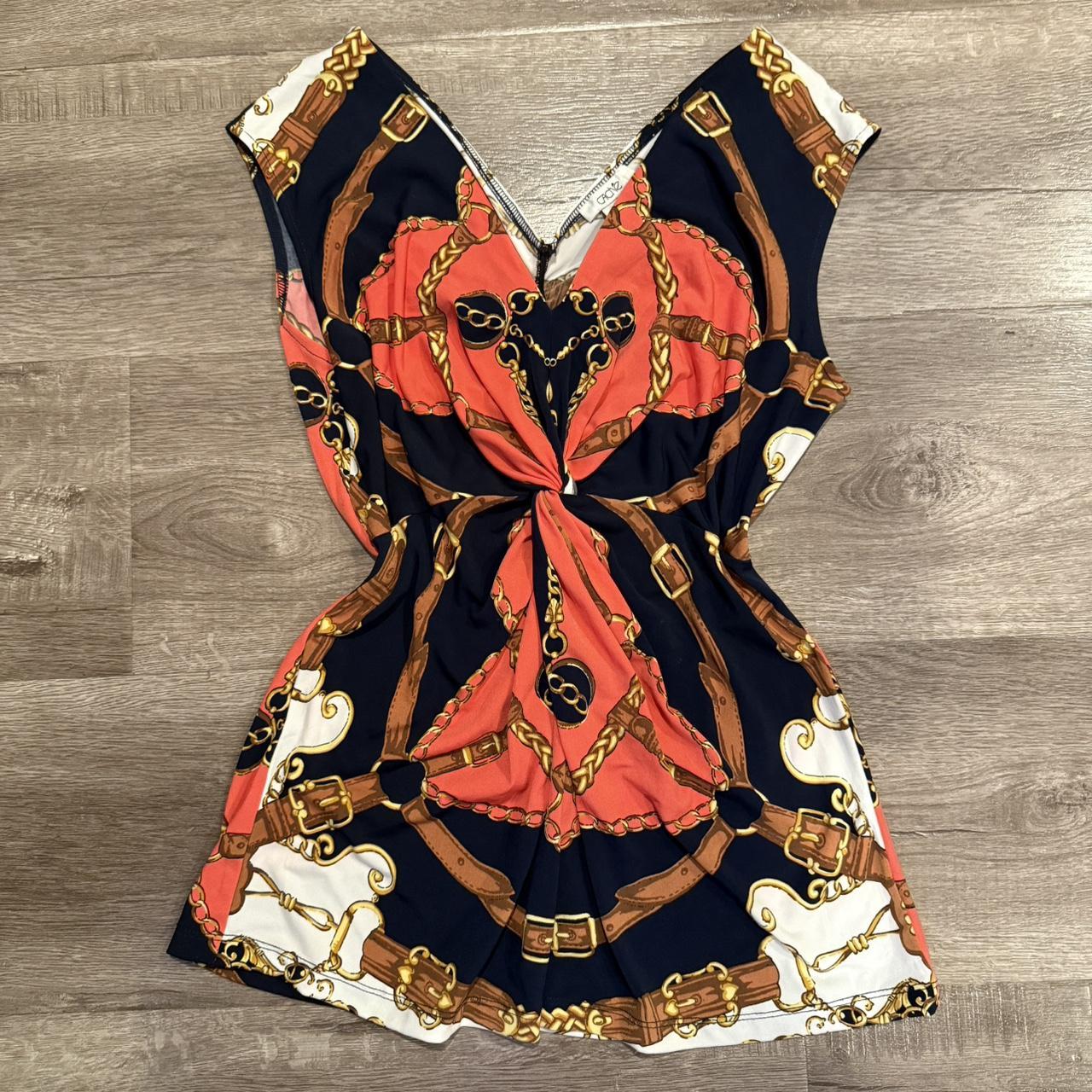 Cache Women's Blouse - Multi/Navy - M – Cache sle… - image 1