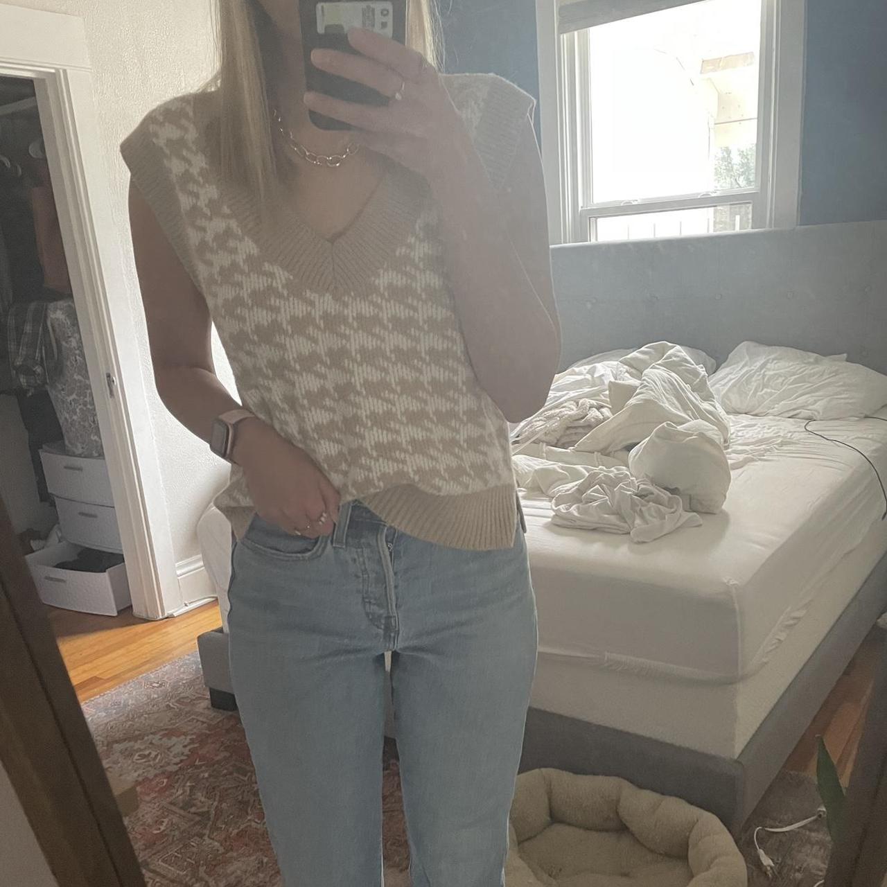 Abercrombie sweater vest. Super soft and cozy but I... Depop