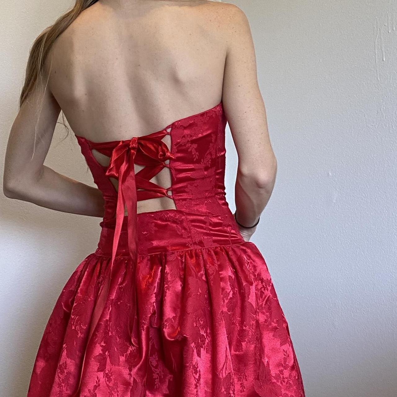 Gunne Sax Women's Red Dress (3)