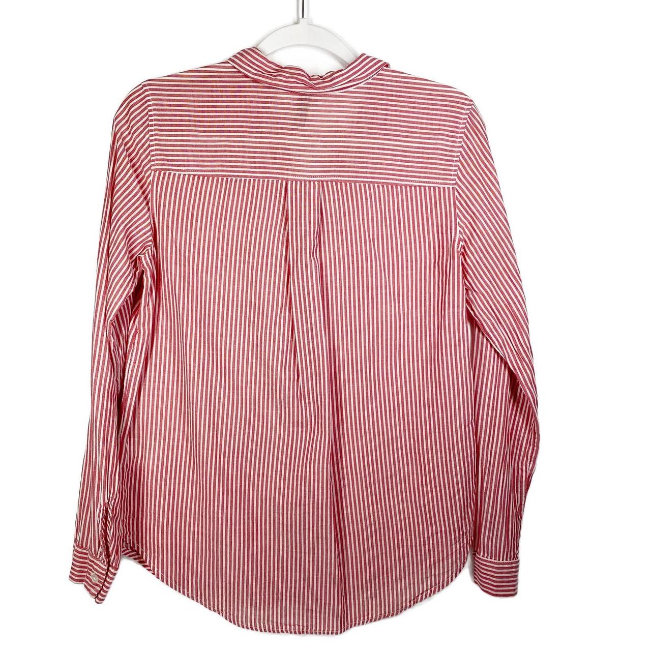 H and m red and white striped clearance top