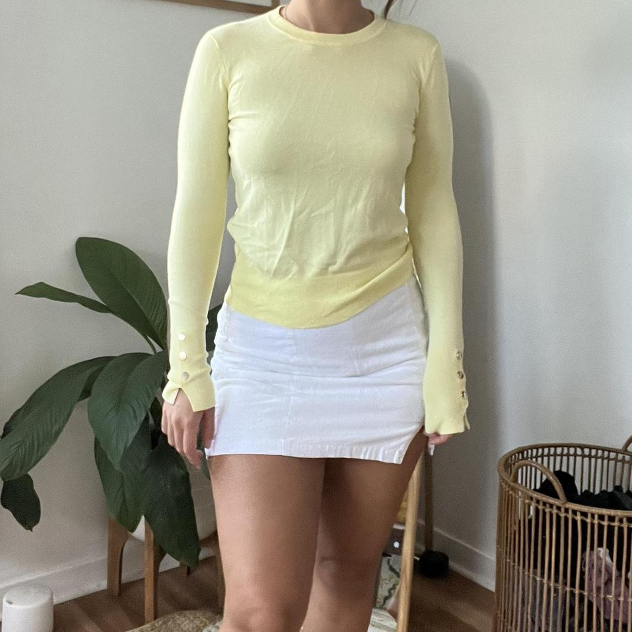Zara butter yellow soft sweater Depop
