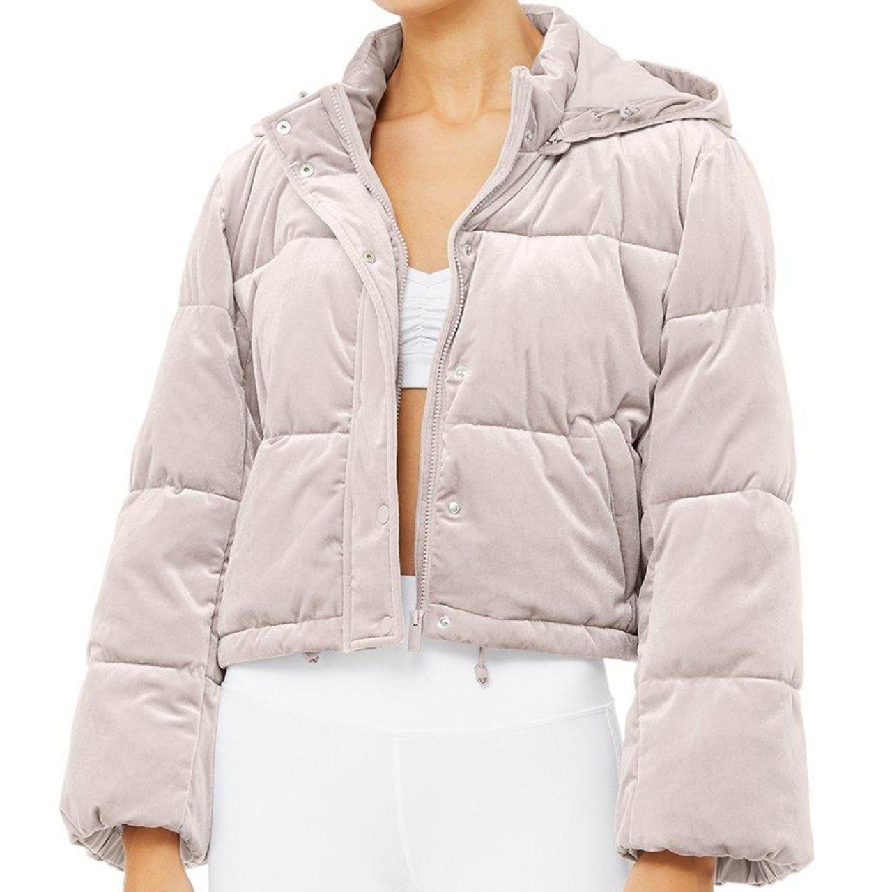 Alo velvet shop puffer jacket