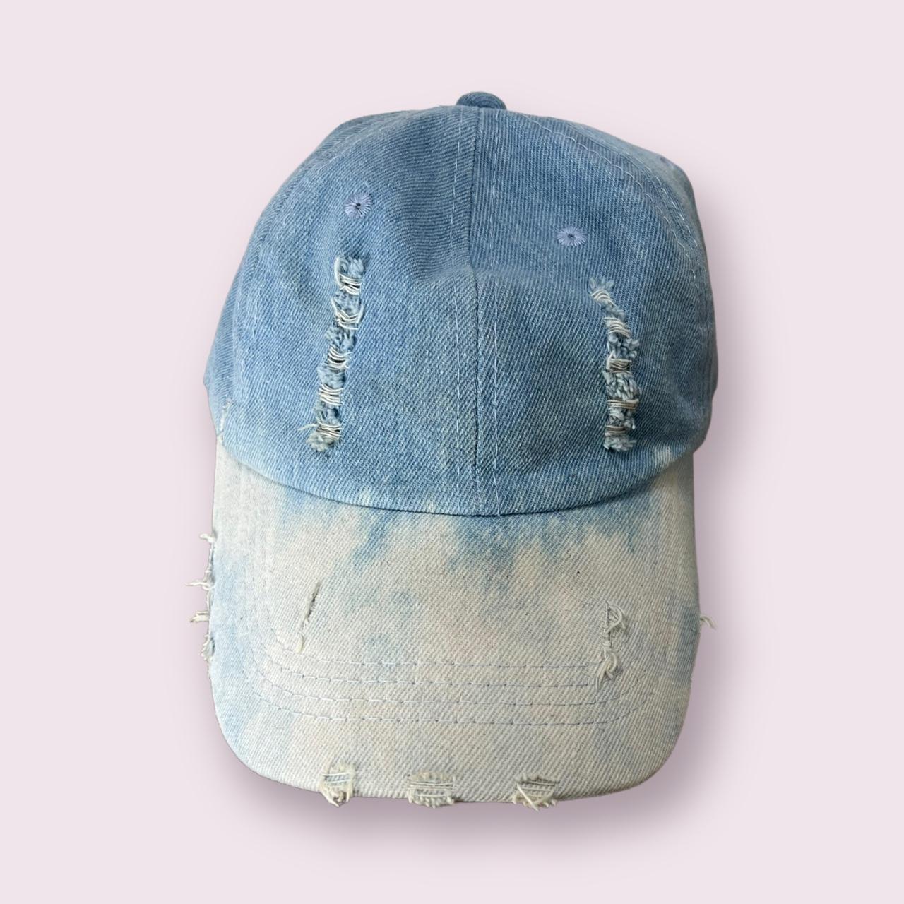 Distressed Denim Ballcap