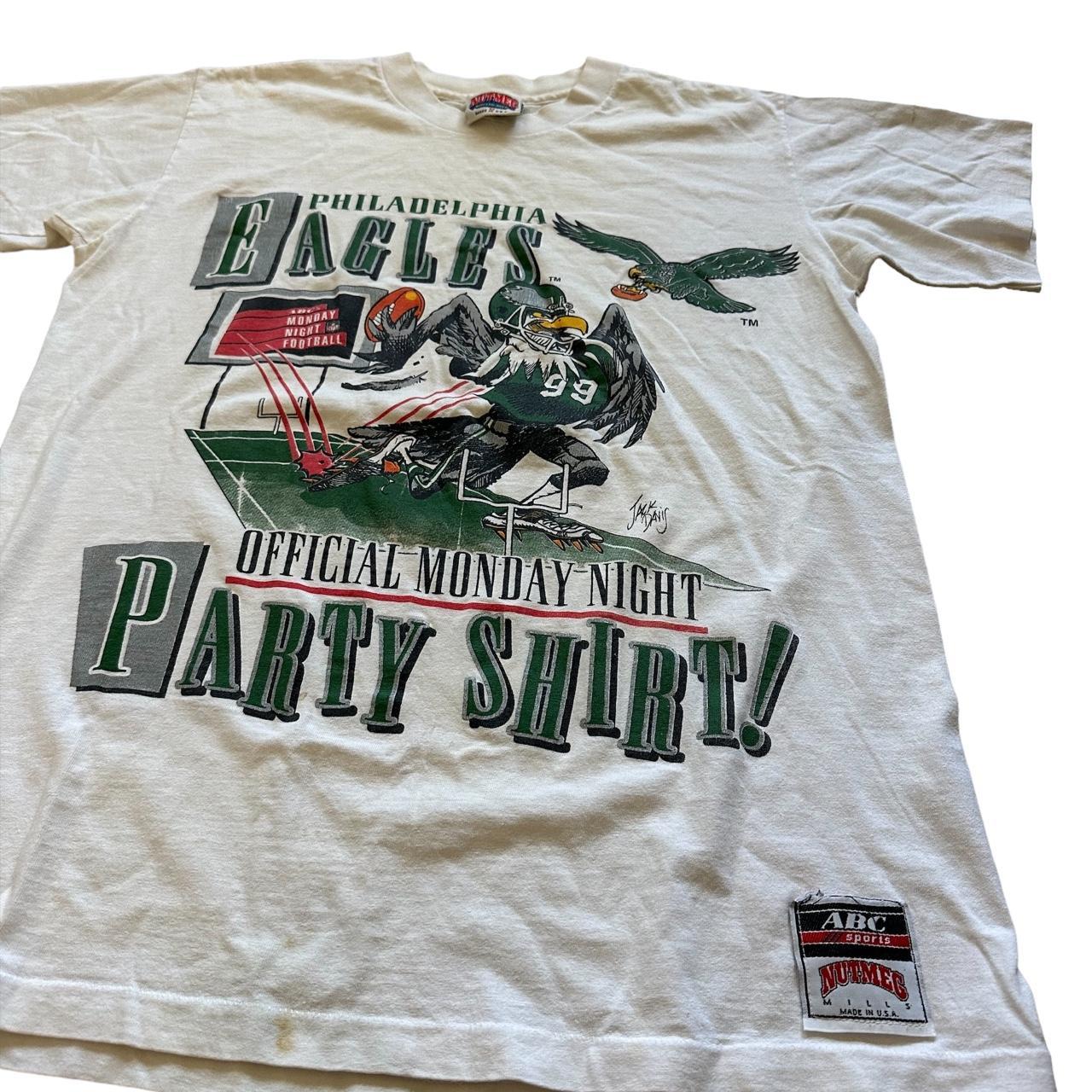 Philadelphia Eagles NFL Vintage 90's AJD Spell Out - Depop