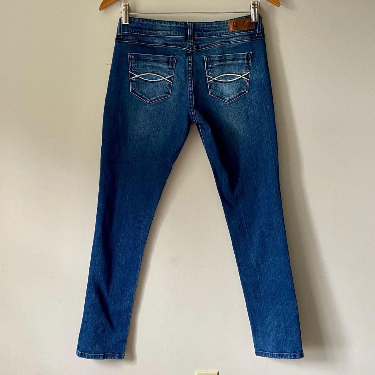 Mango Jeans Vintage Distressed Skinny Jeans Size US... - Depop