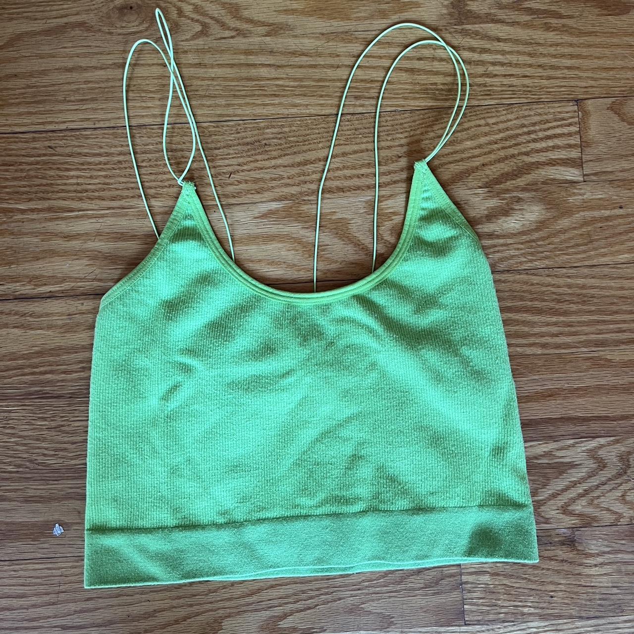 Urban Outfitters Women's Green Croptop Depop