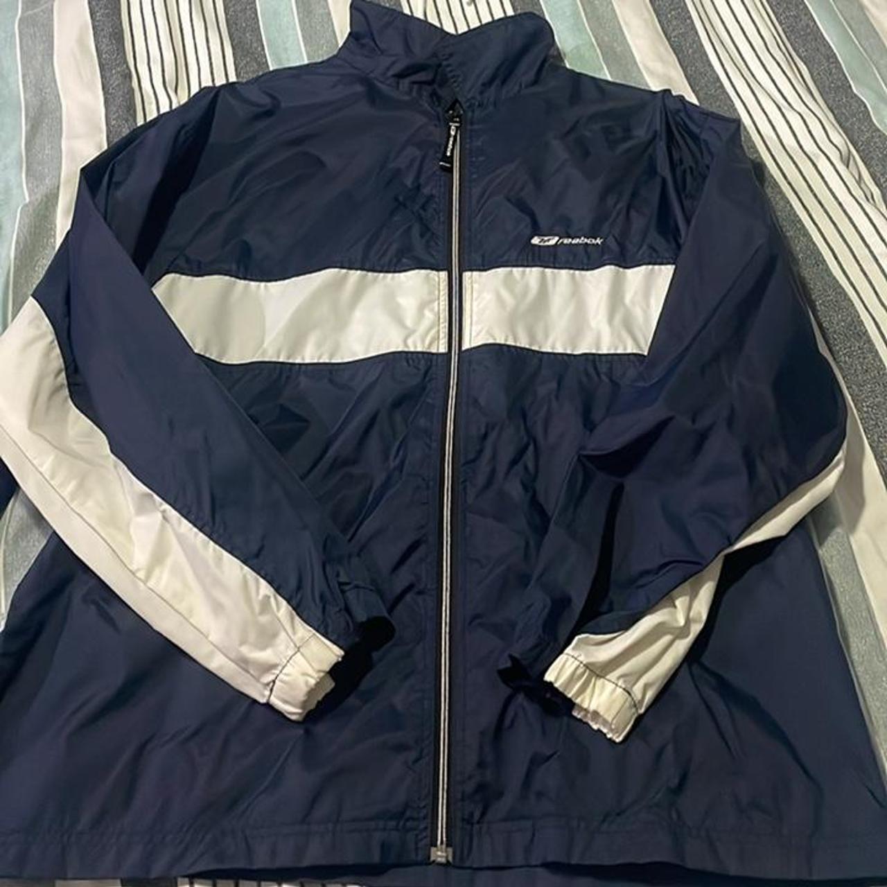 Vintage Reebok Windbreaker Jacket Size Large Nothing... - Depop
