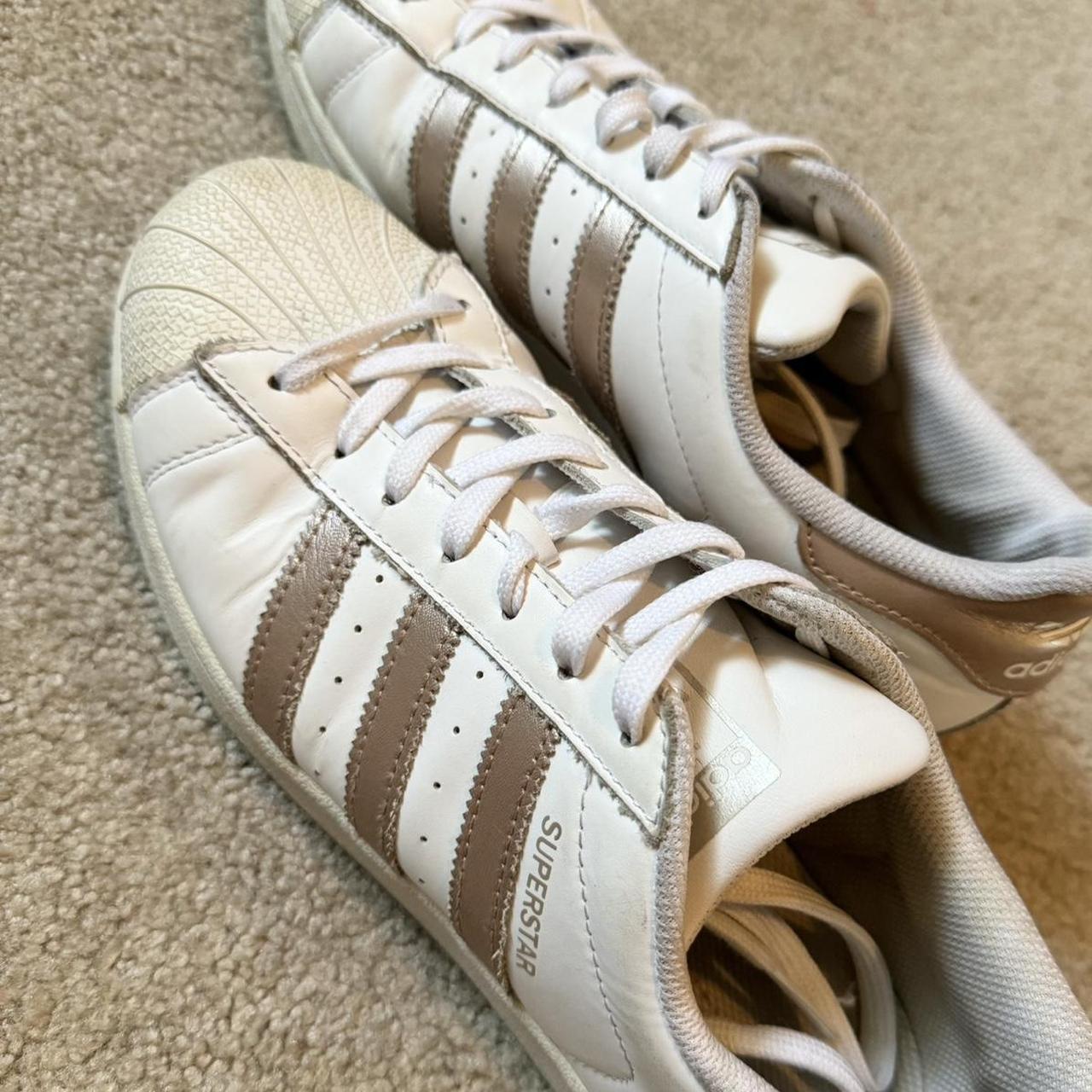 Women s Adidas Superstars no damages will clean. Depop