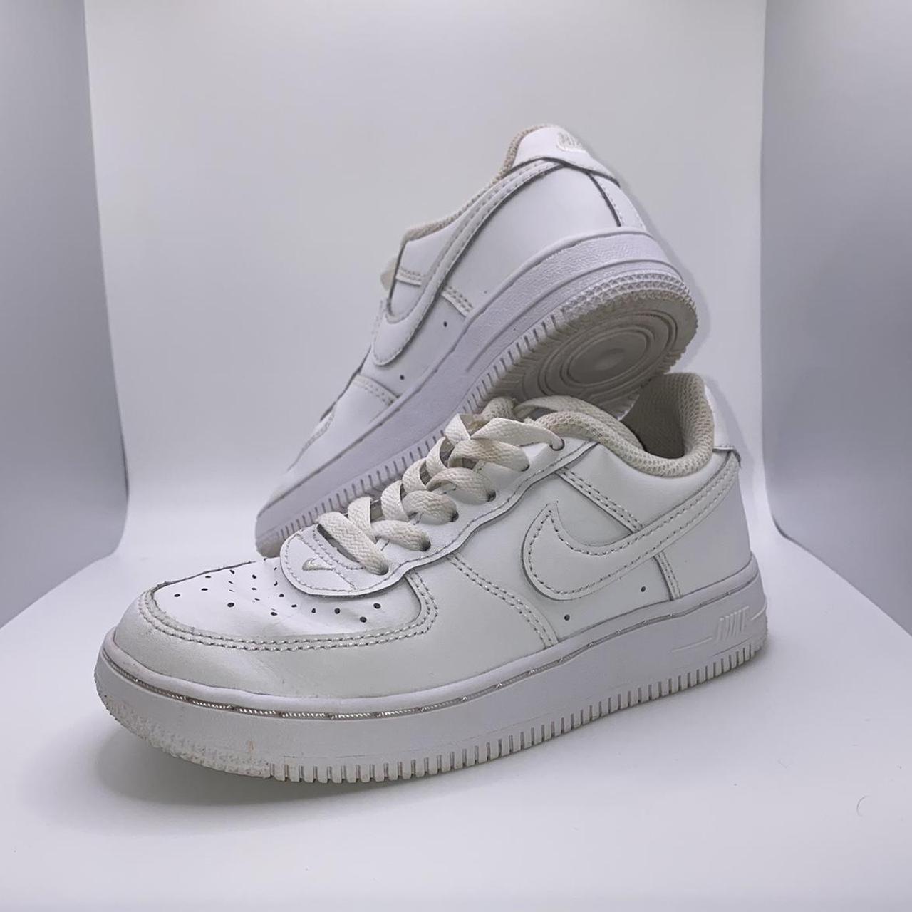 Nike Air Force 1 AF1 Triple White Kids Children’s... - Depop