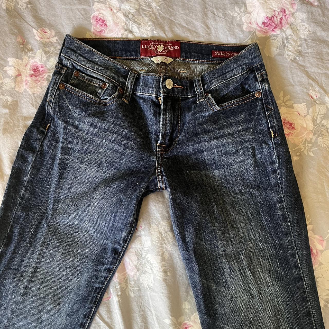 Lucky Brand Women's Navy Jeans | Depop