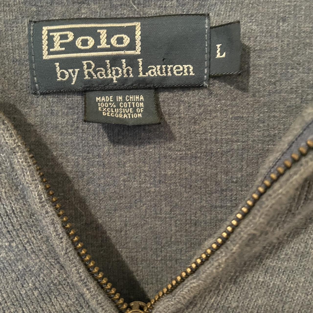 Polo Ralph Lauren Men's Blue and Navy Jumper | Depop