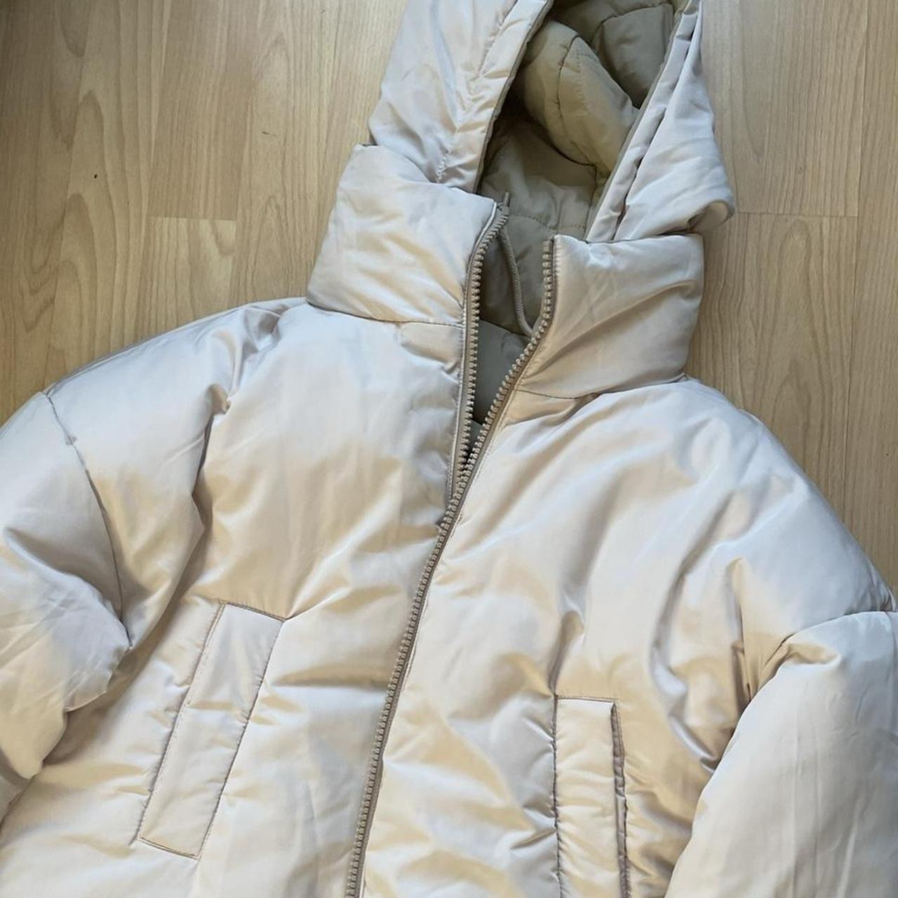 topshop tie waist puffer coat