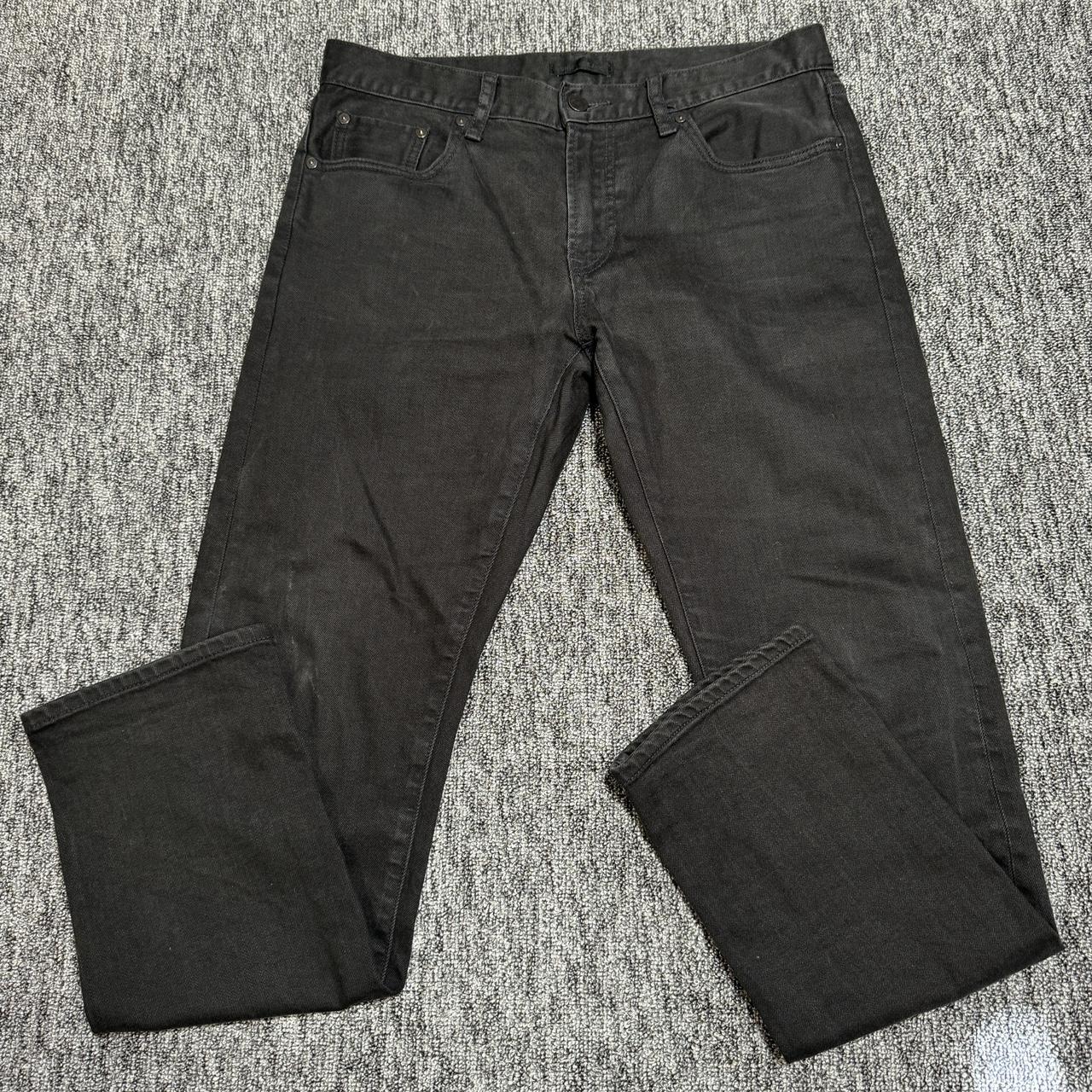 Uniqlo Selvedge Jeans Mens W32 L32 Black