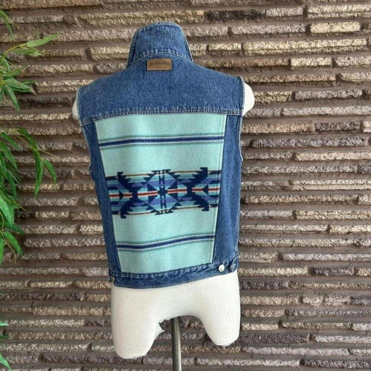Pendleton Women's Vest - Blue - S – Pendleton Ori… - image 3