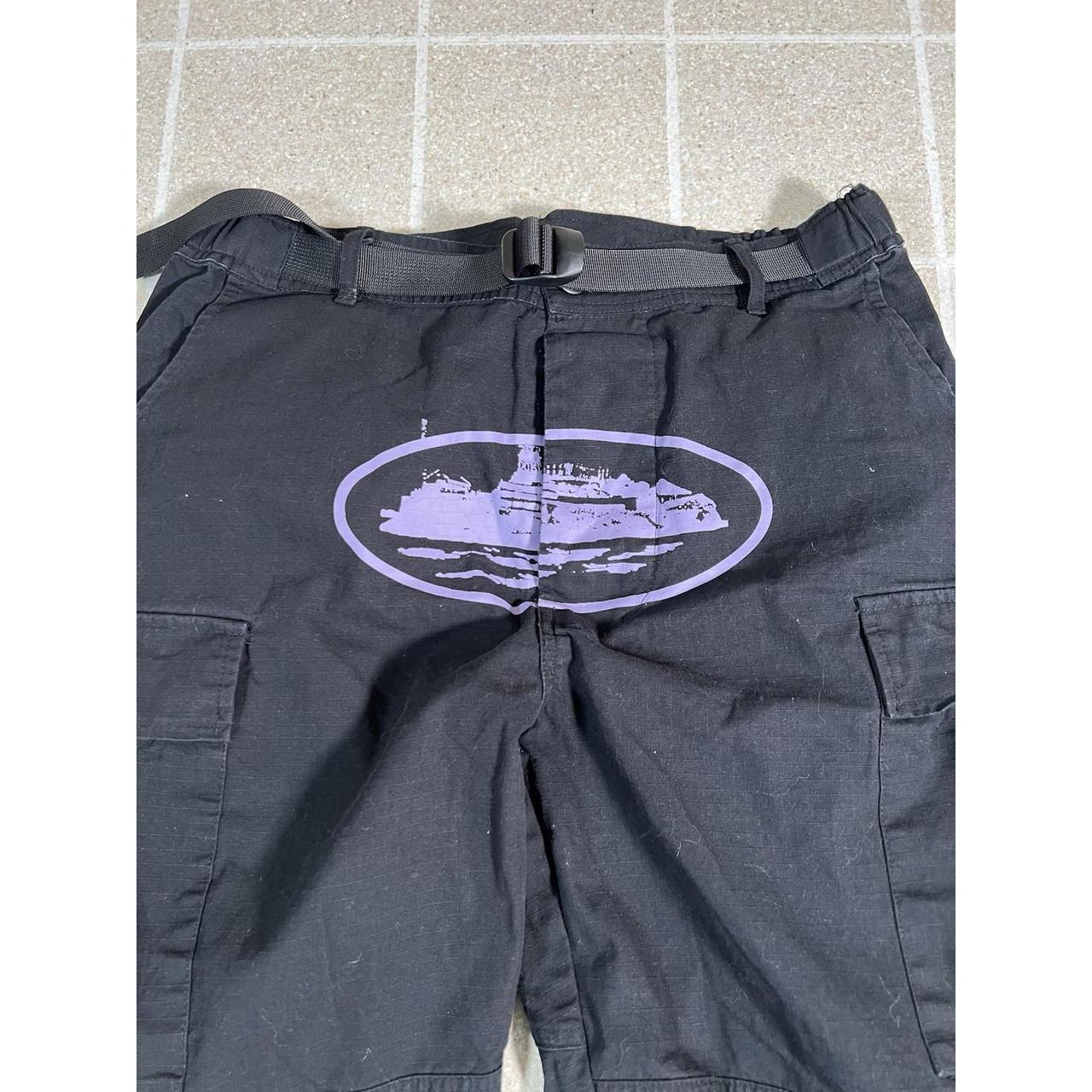 Corteiz Men's Black Trousers 5 STARZ SPECIAL | Depop