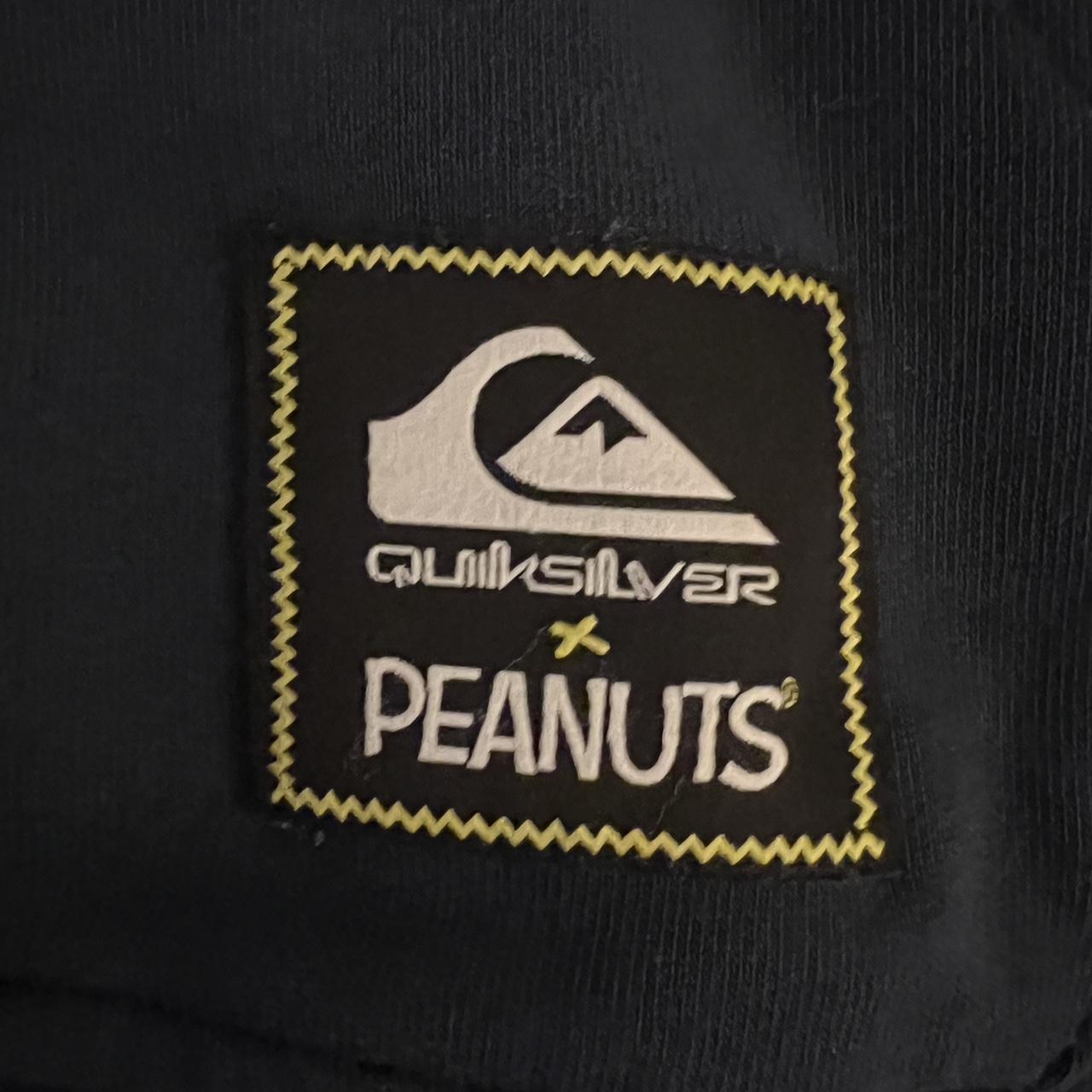Quicksilver x Peanuts navy hoodie Size M Worn... Depop