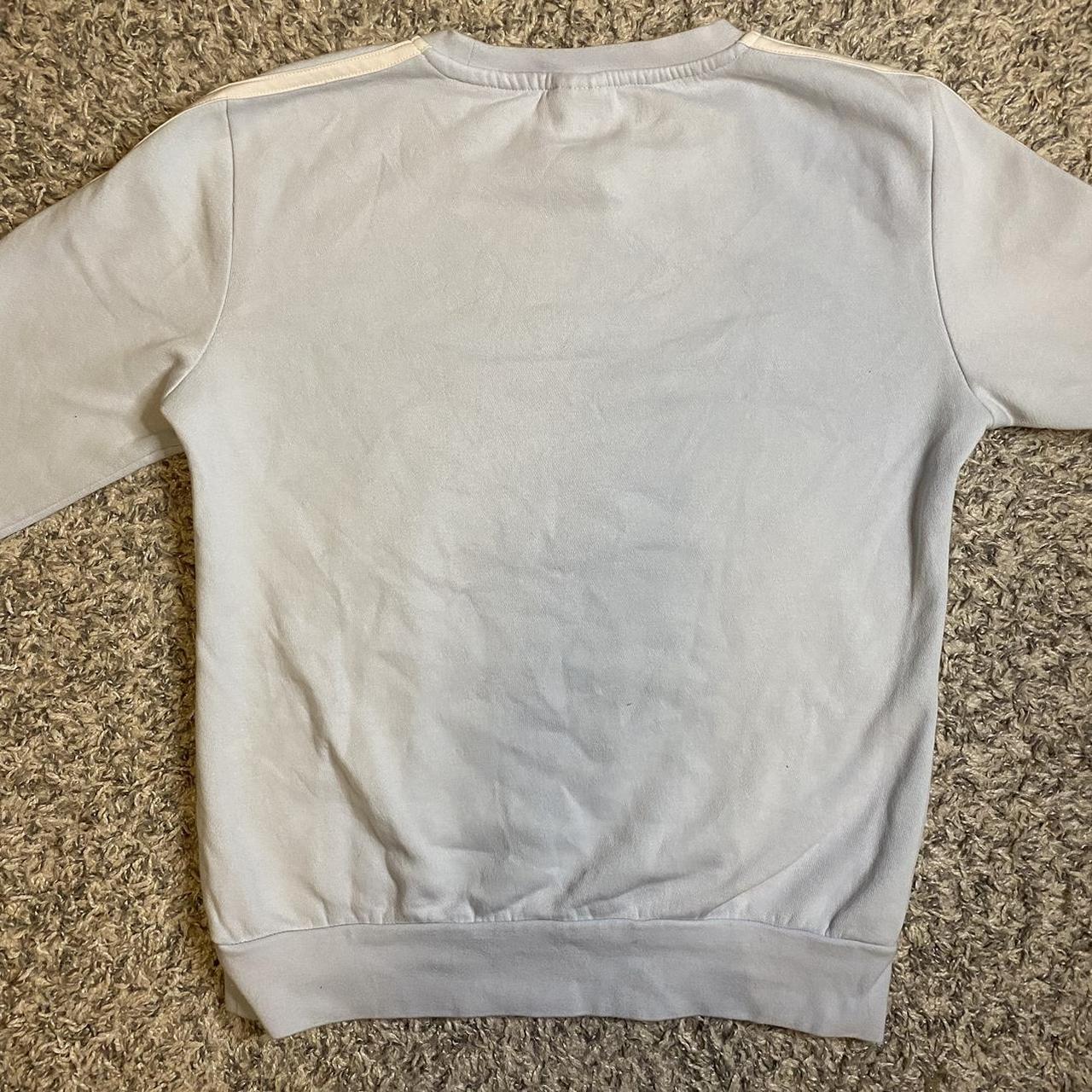 Adidas Women's Blue and White Sweatshirt (3)