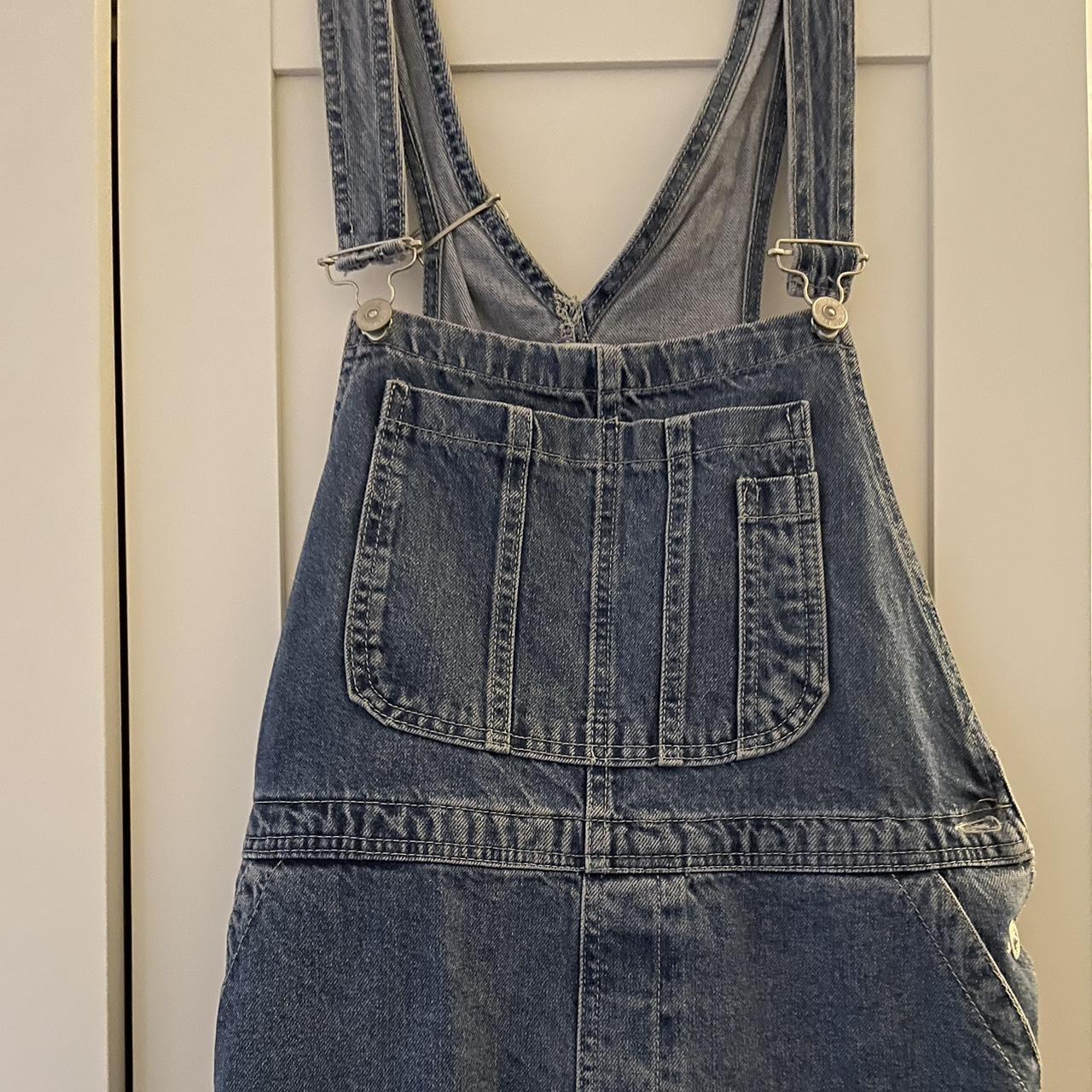 dungaree overall dress from urban outfitters, in... - Depop