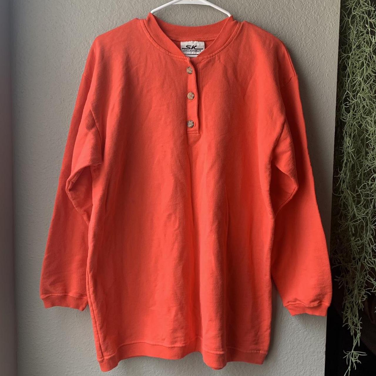 Men's Orange And Brown Sweatshirt 