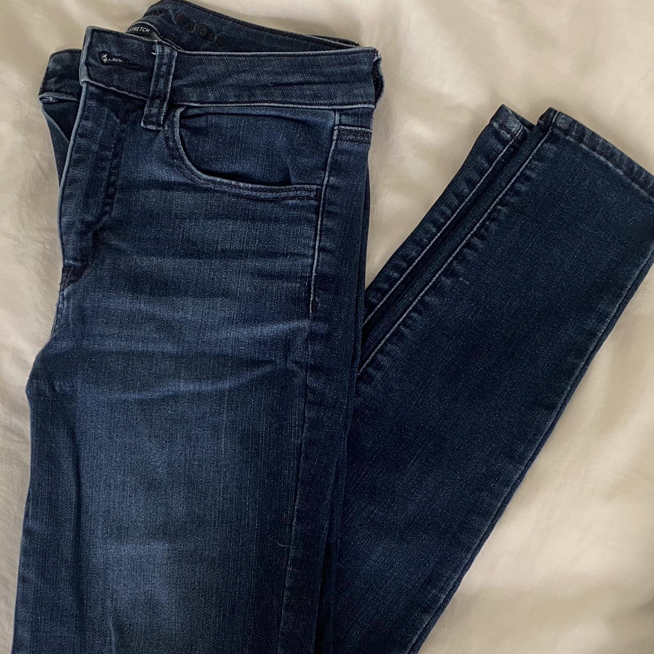 American Eagle stretch jeans Beautiful blue jeans... - Depop