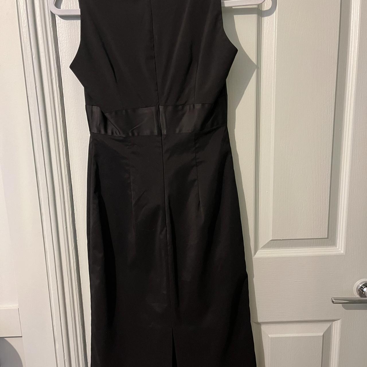 Black Tara Jarmon fitted cocktail dress with... - Depop