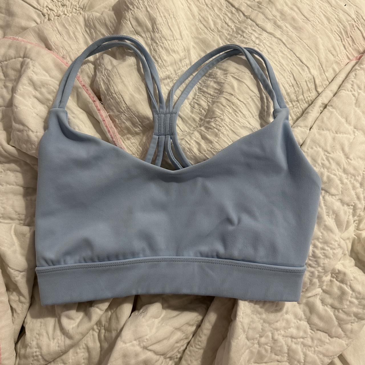 forever 21 Blue and yellow bralette/sports bra from Forever 21! - Depop
