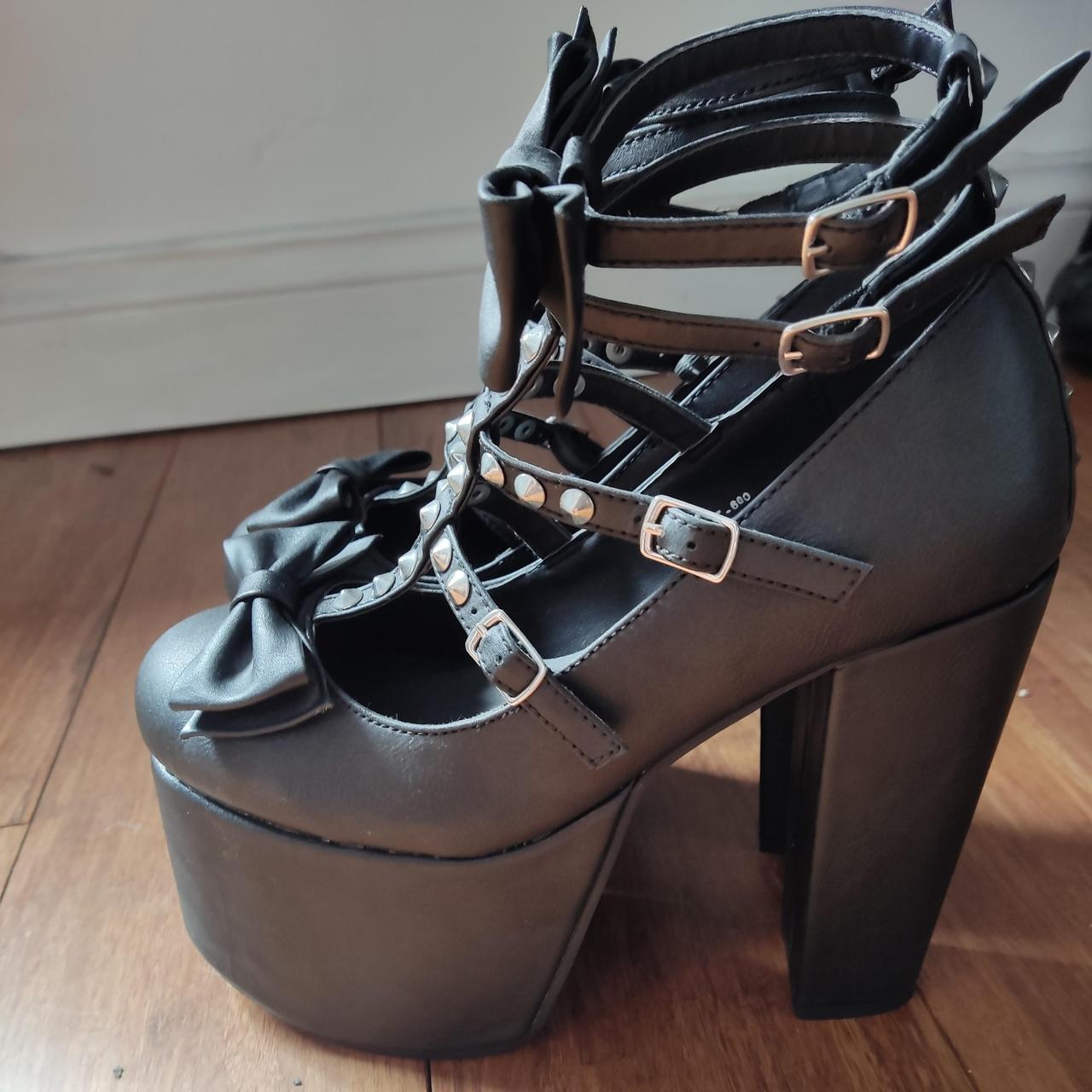 Demonia torment 600 size 4 only worn indoors.... - Depop