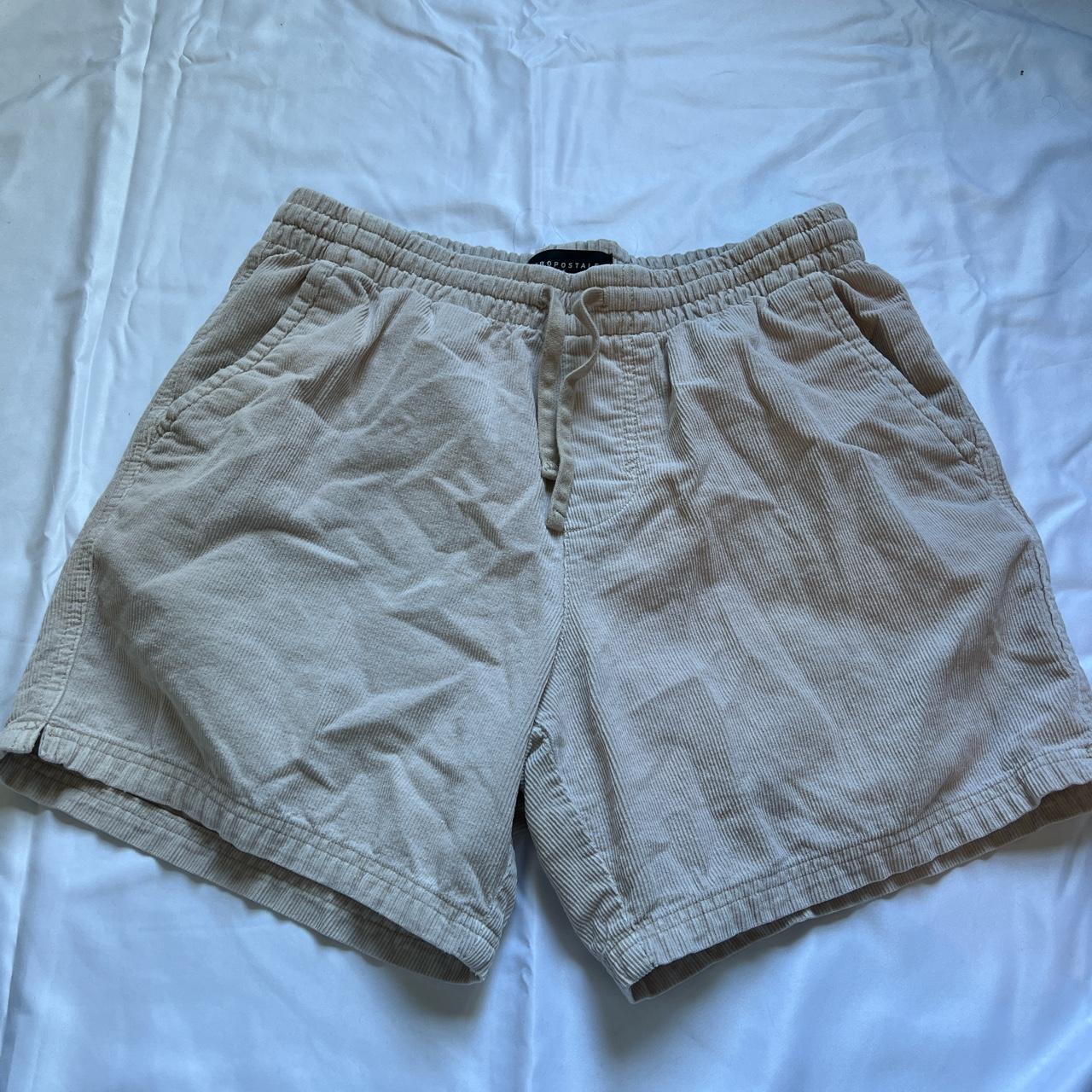 Aeropostale Men's Cream Shorts | Depop