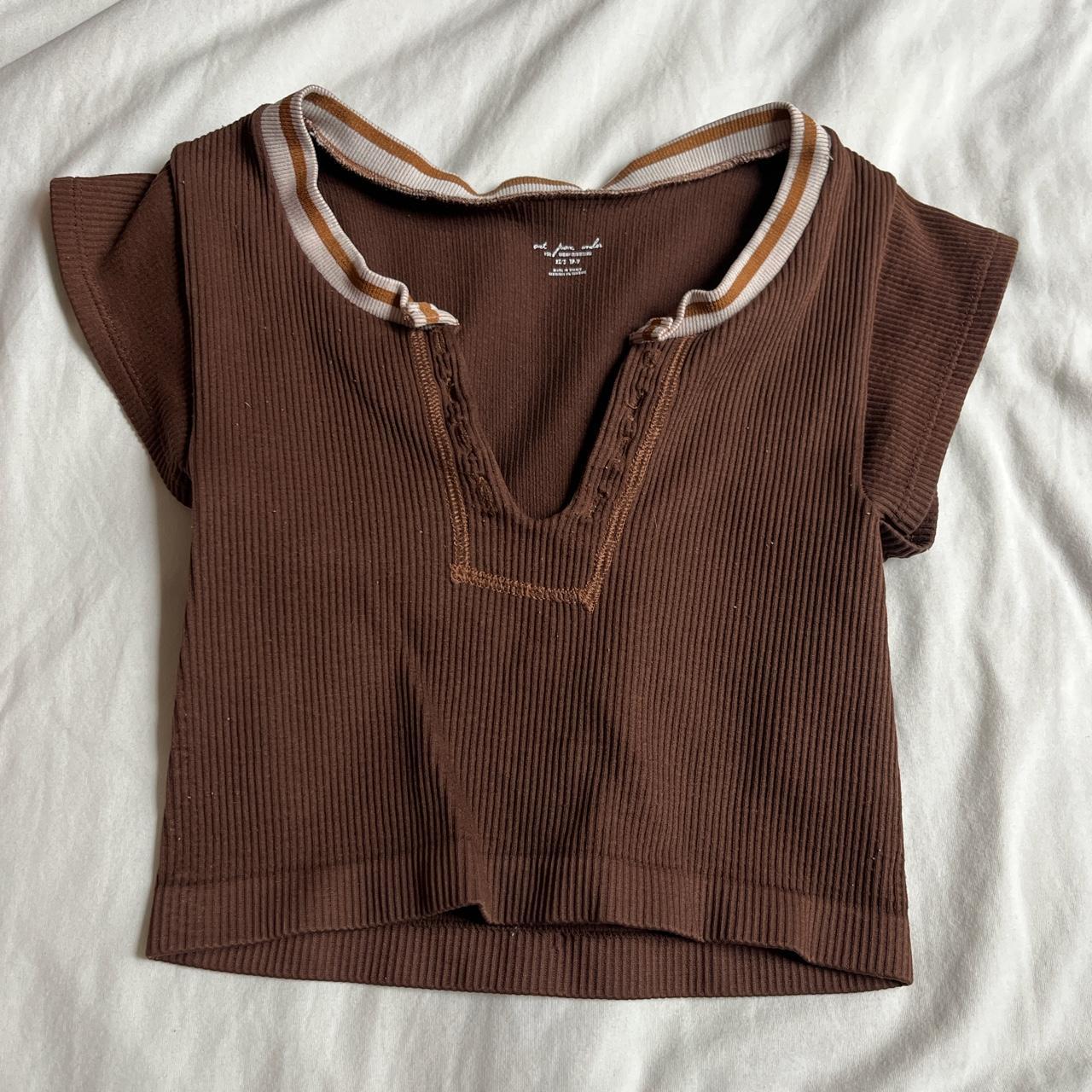 Go For Gold Seamless Top In Brown