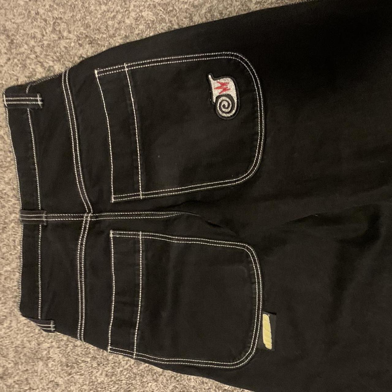 ON HOLD!!! JNCO black 101 twin cannon jeans in... - Depop