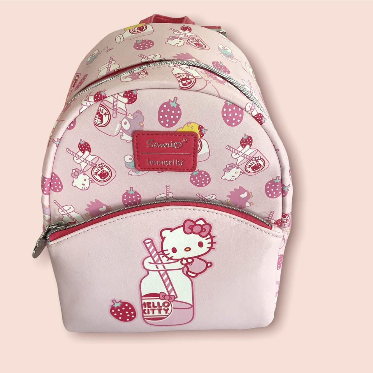 Loungefly Hello Kitty Strawberry deals Milk Bag Bundle