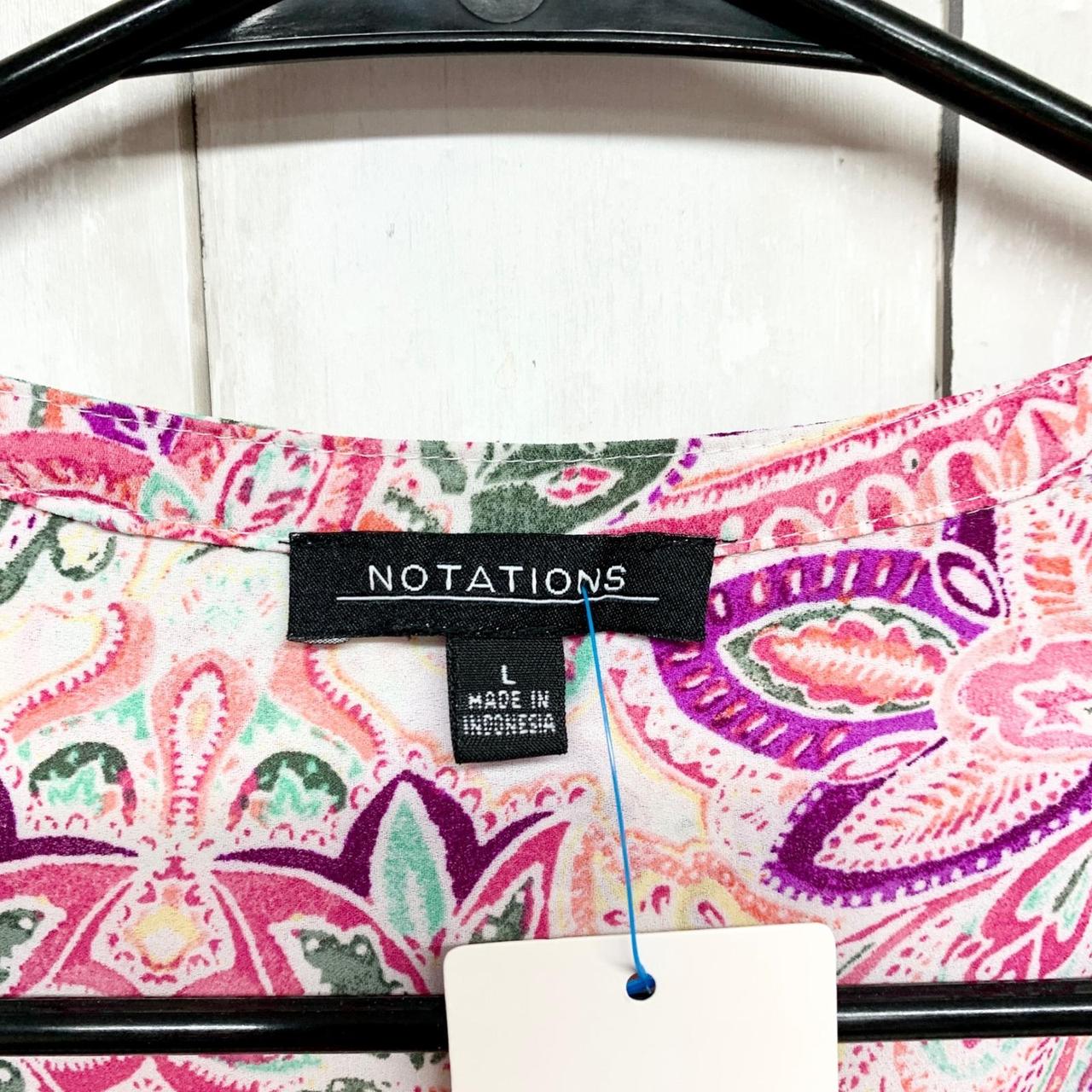 Notations Women's Blouse - Multi - L – Notations … - image 2