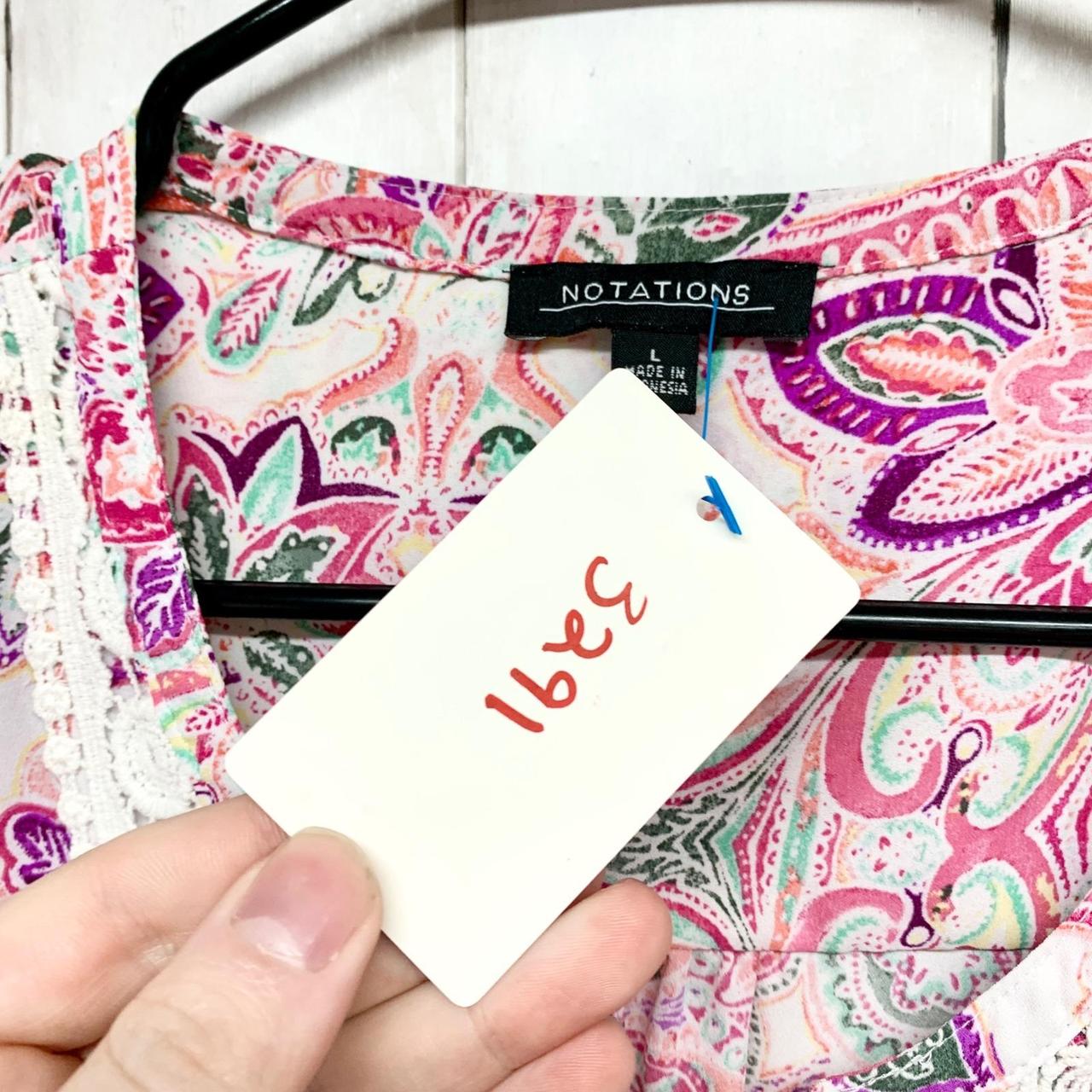 Notations Women's Blouse - Multi - L – Notations … - image 3