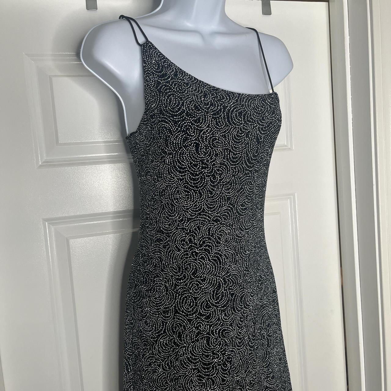 Black and silver semi formal dress hotsell