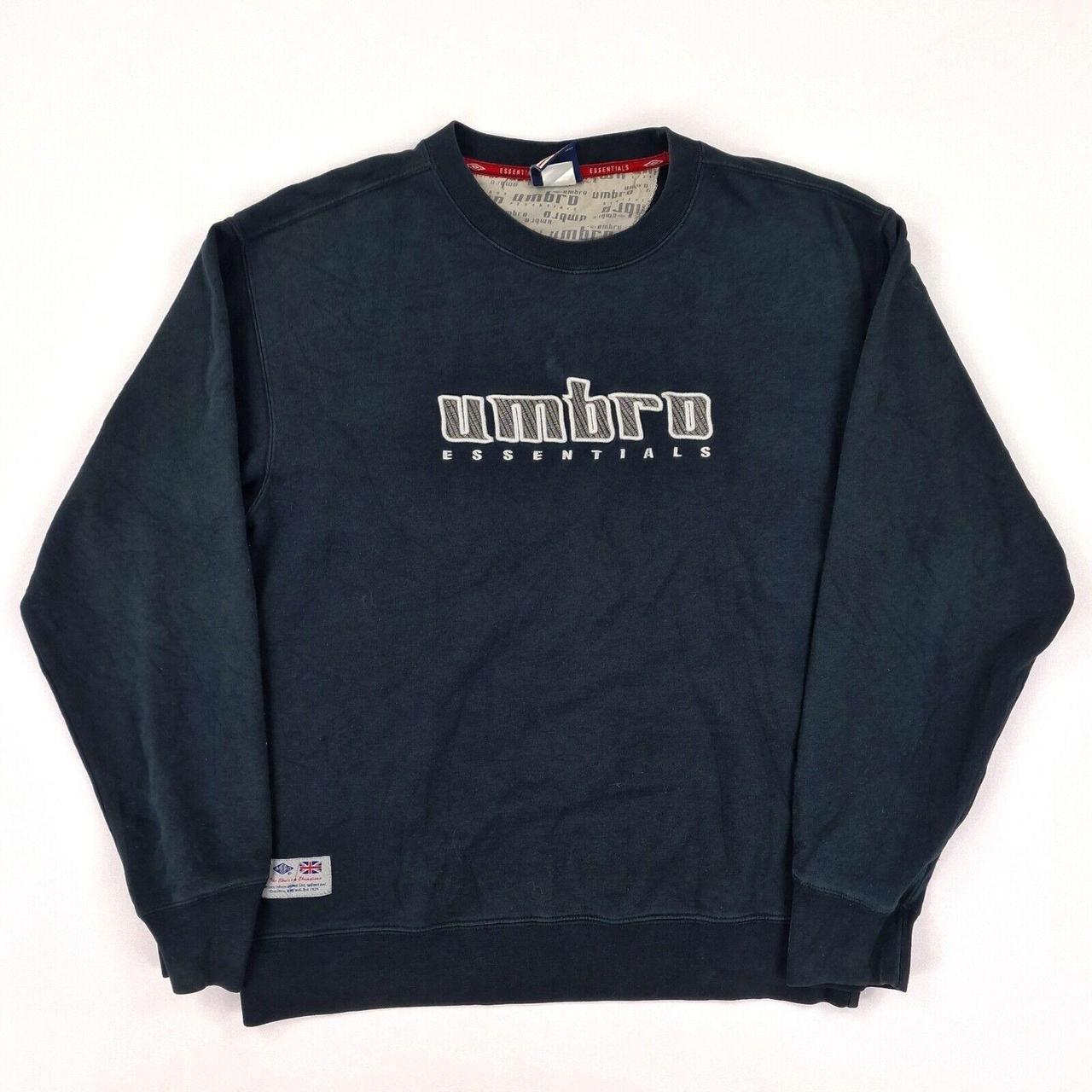 Umbro Vintage Spellout Sweatshirt Black Men's... - Depop