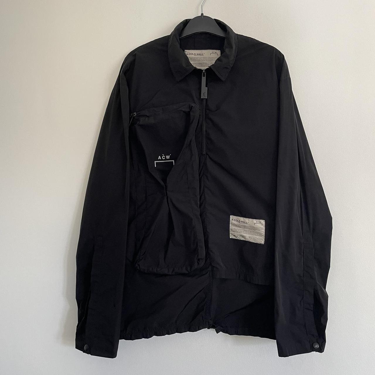 ACW a cold wall ブラック ナイロンジャケット A cold wall asymmetric technical jacket Quarter | Depop