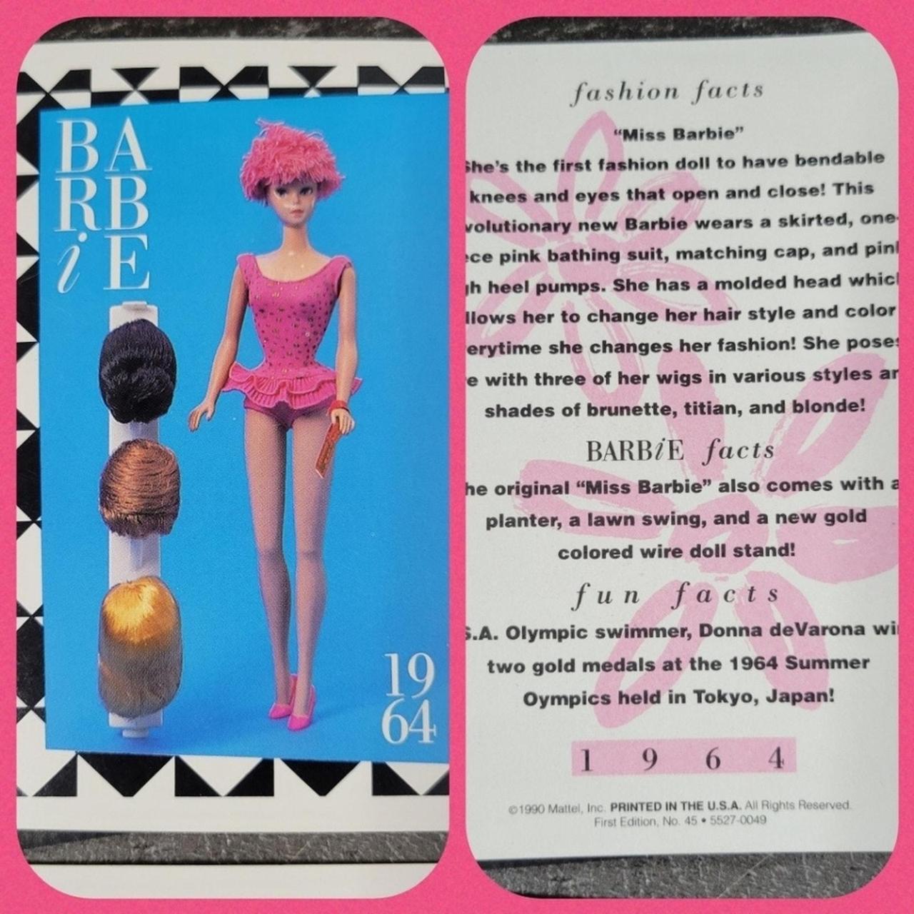 Vintage 1990 barbie trading card fashion | Depop