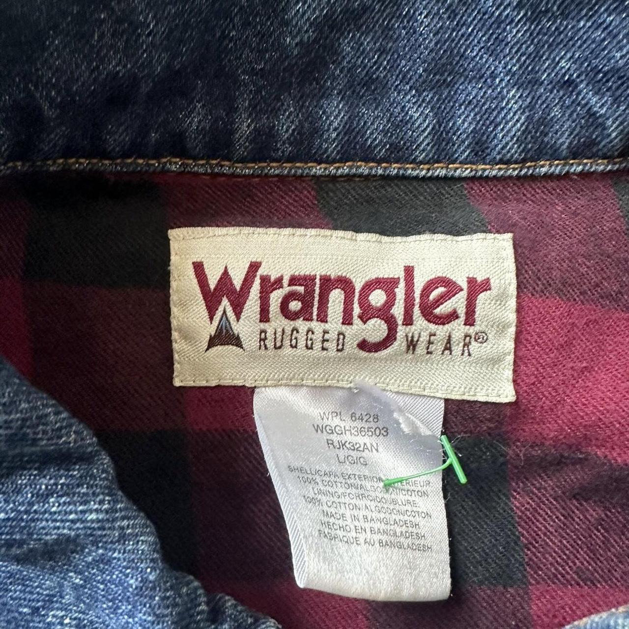 Wrangler rugged wear blue vintage denim... - Depop