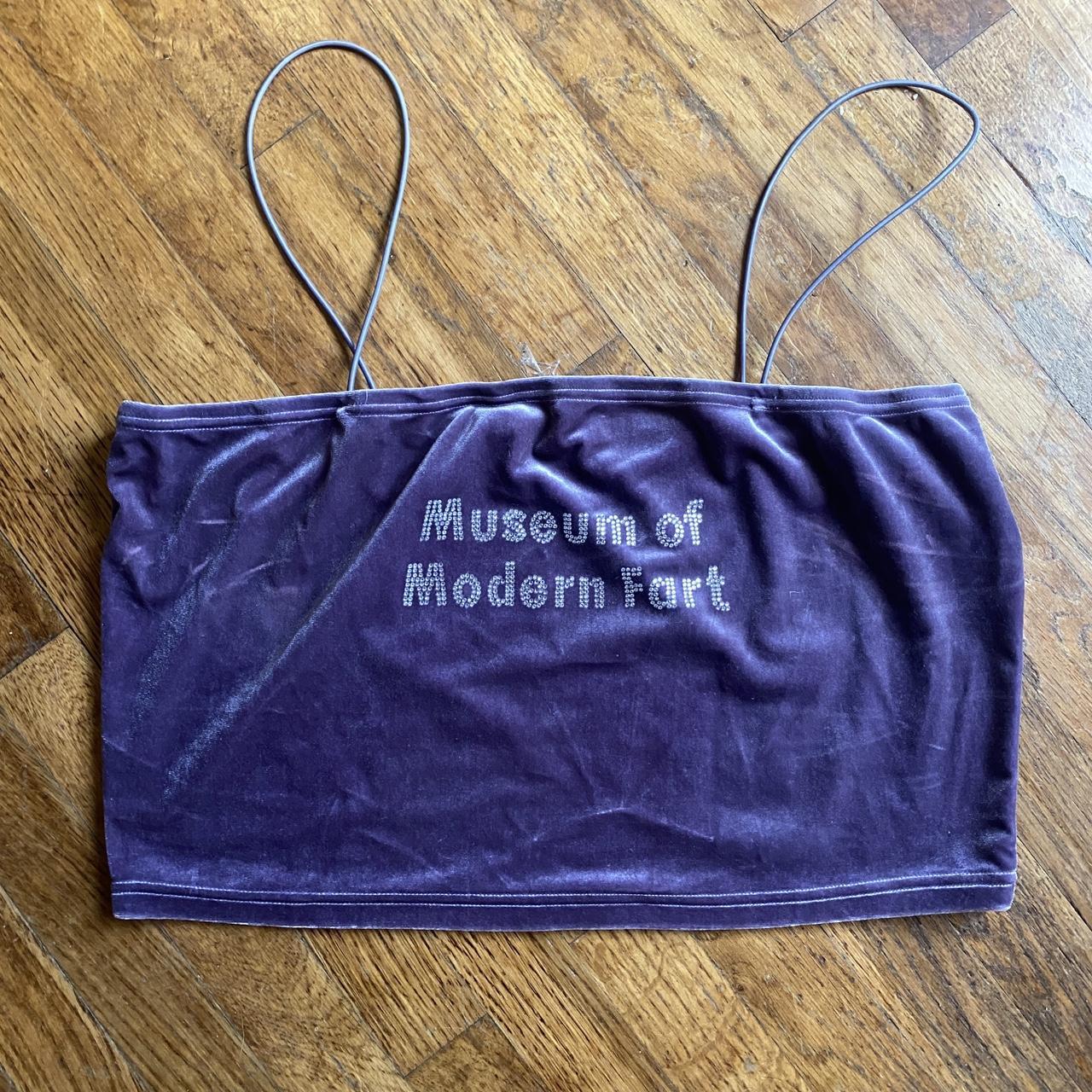 Museum of Modern Fart rhinestone tank top by Fashion... Depop