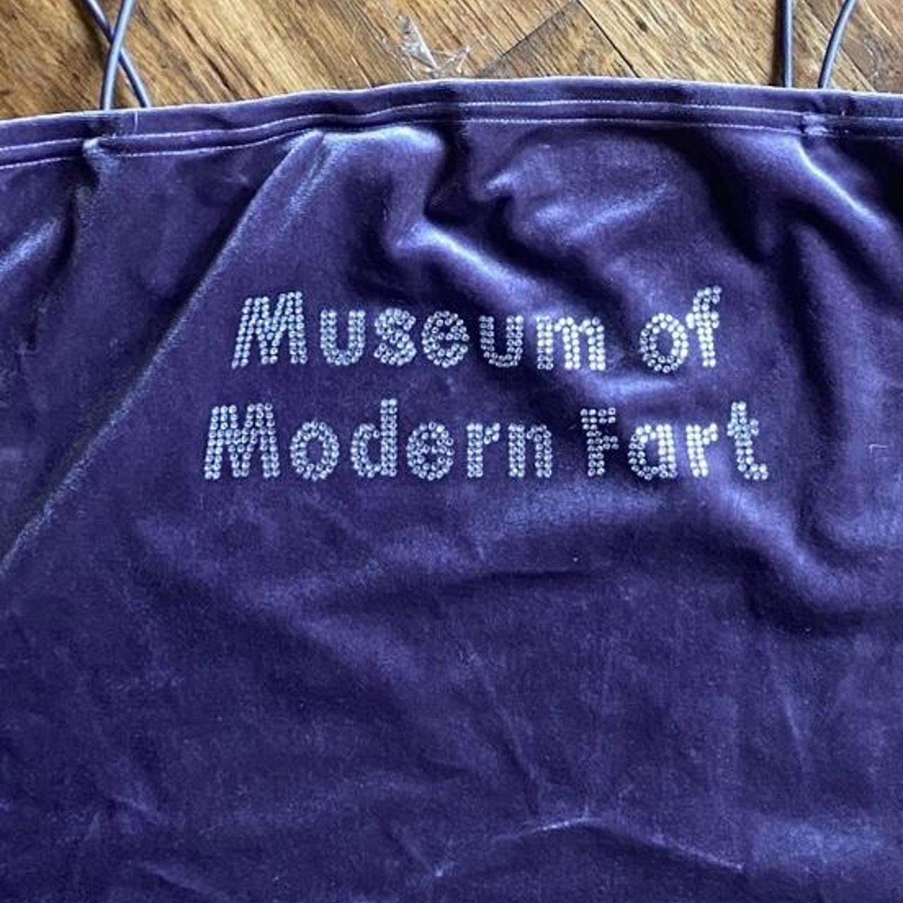 Museum of Modern Fart rhinestone tank top by Fashion... Depop