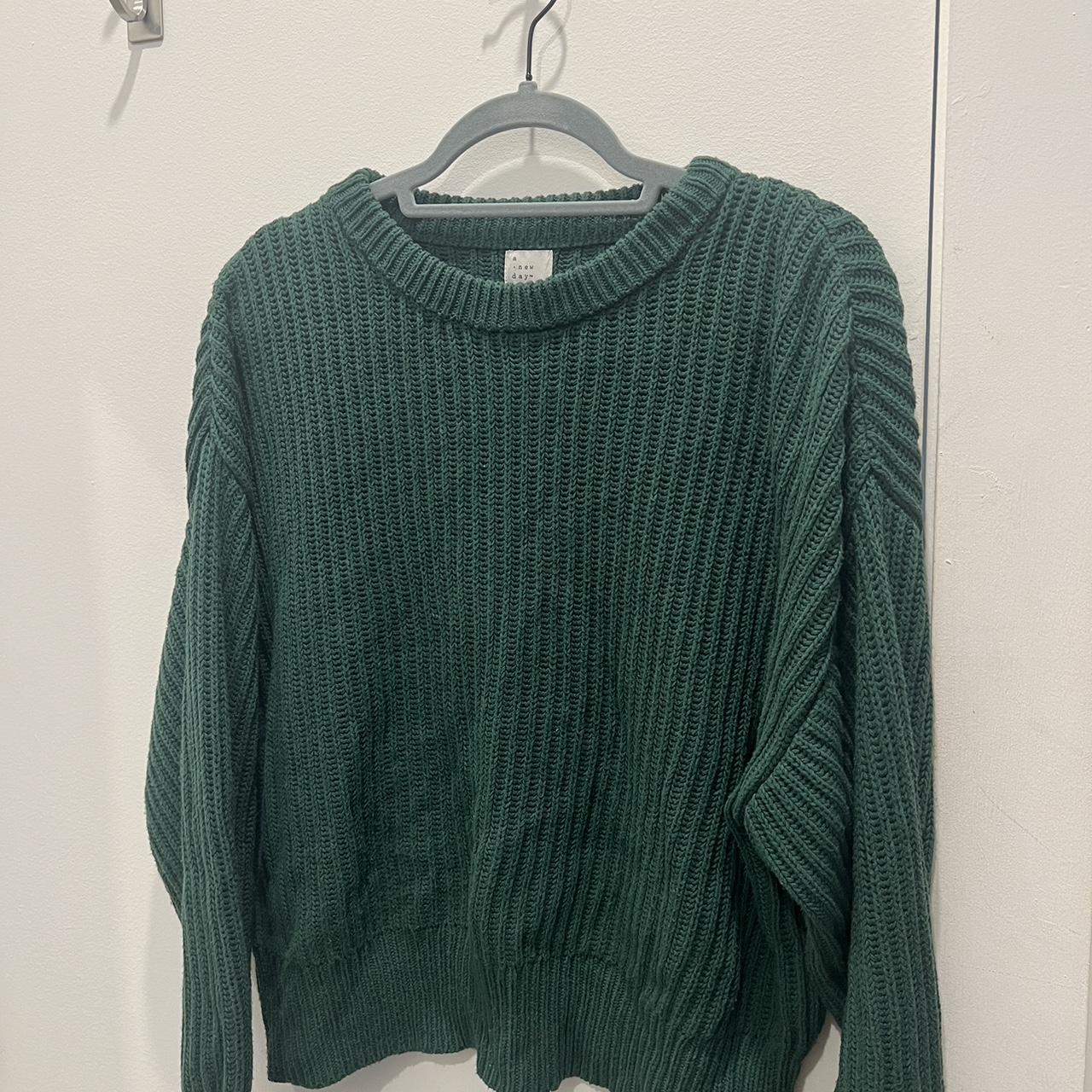 slightly cropped green sweater from target size L -... - Depop