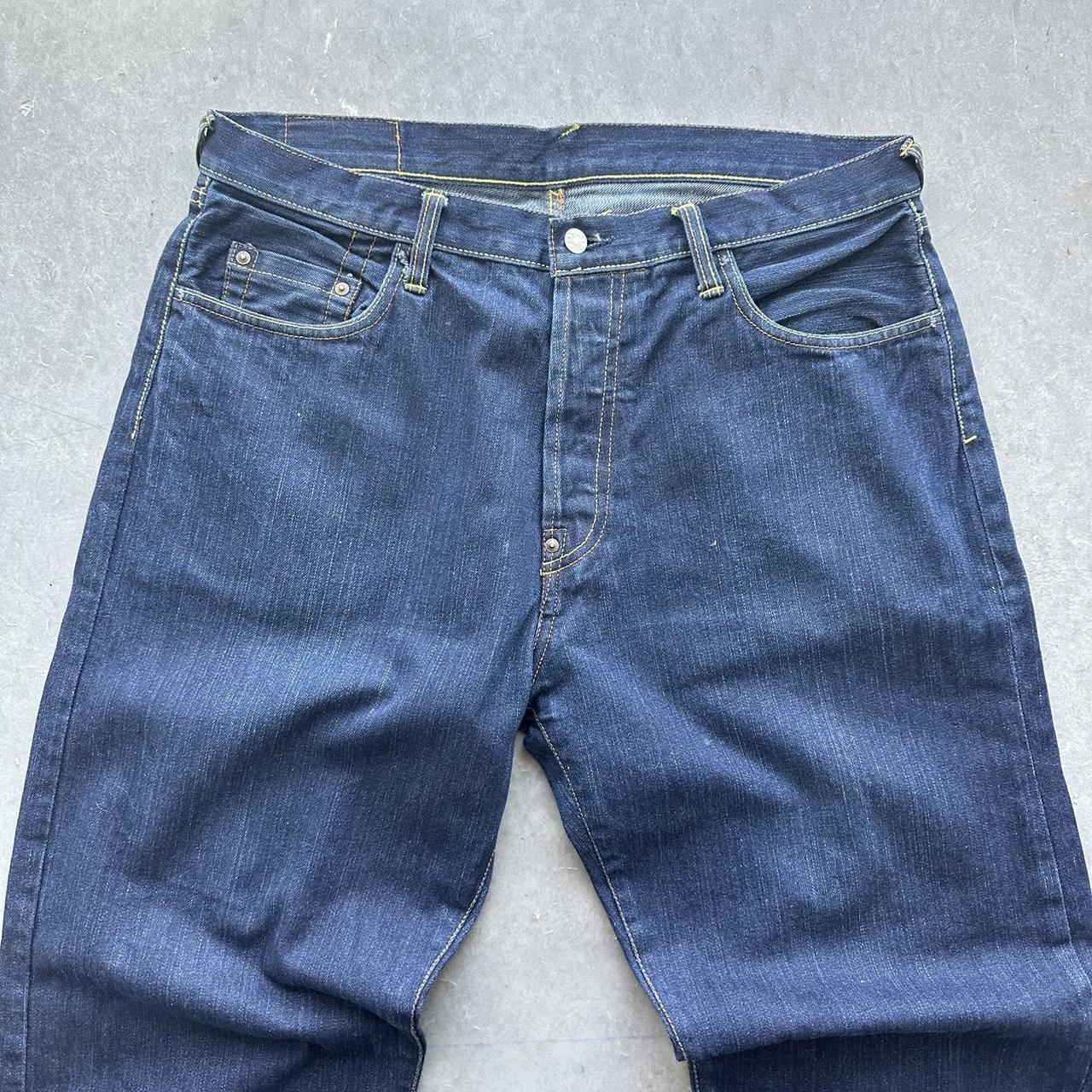 Crazy Vintage Y2K Evisu Baggy Jeans Japanese Denim... - Depop