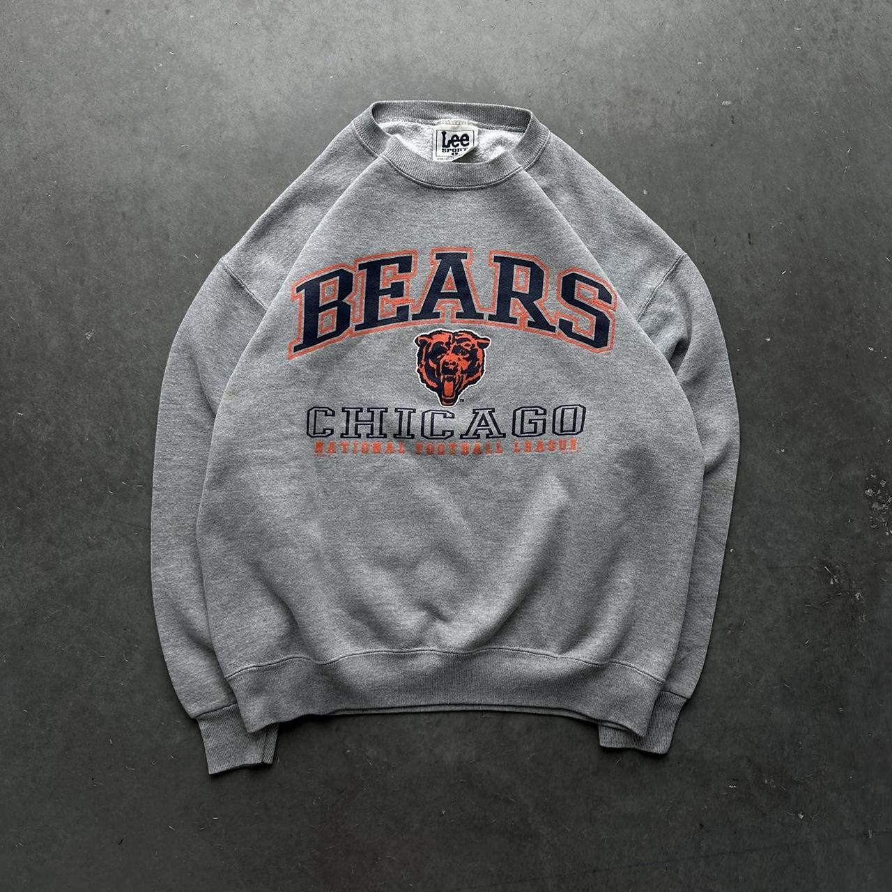 Vintage Chicago Bears Lee Sport Sweatshirt Hoodie Size Large NFL