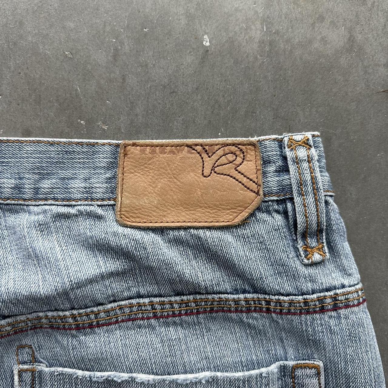 Vintage Y2K Baggy Rocawear Jorts Embroidered Faded... - Depop