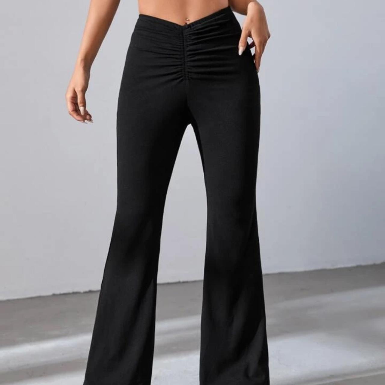 SheIn Women's High Waist Straight Leg Pants Solid Zipper Fly Long Trousers  Khaki S, Khaki, S : Buy Online at Best Price in KSA - Souq is now  Amazon.sa: Fashion