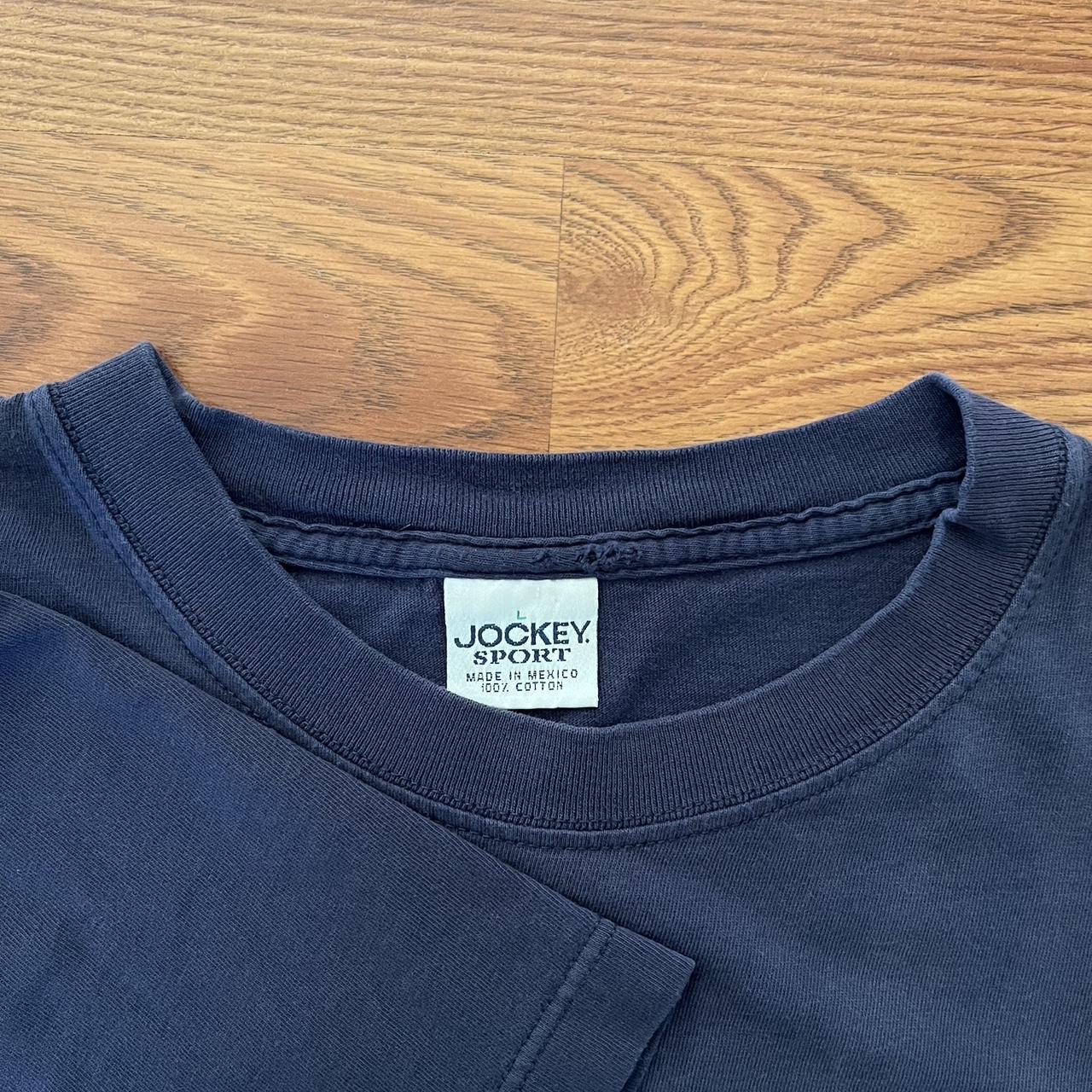 Jockey Men's Navy Tshirt Depop