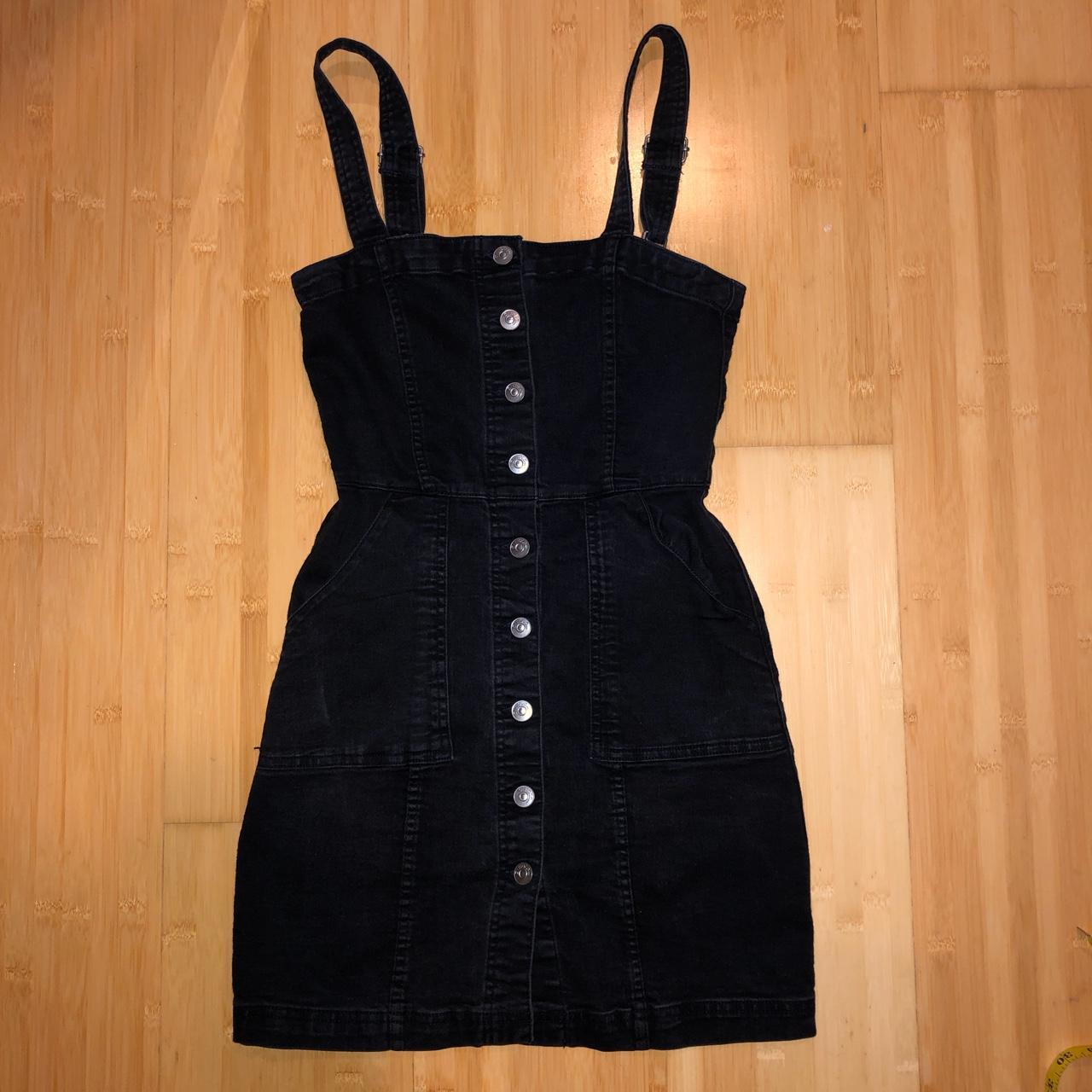 Black denim best sale dress h&m